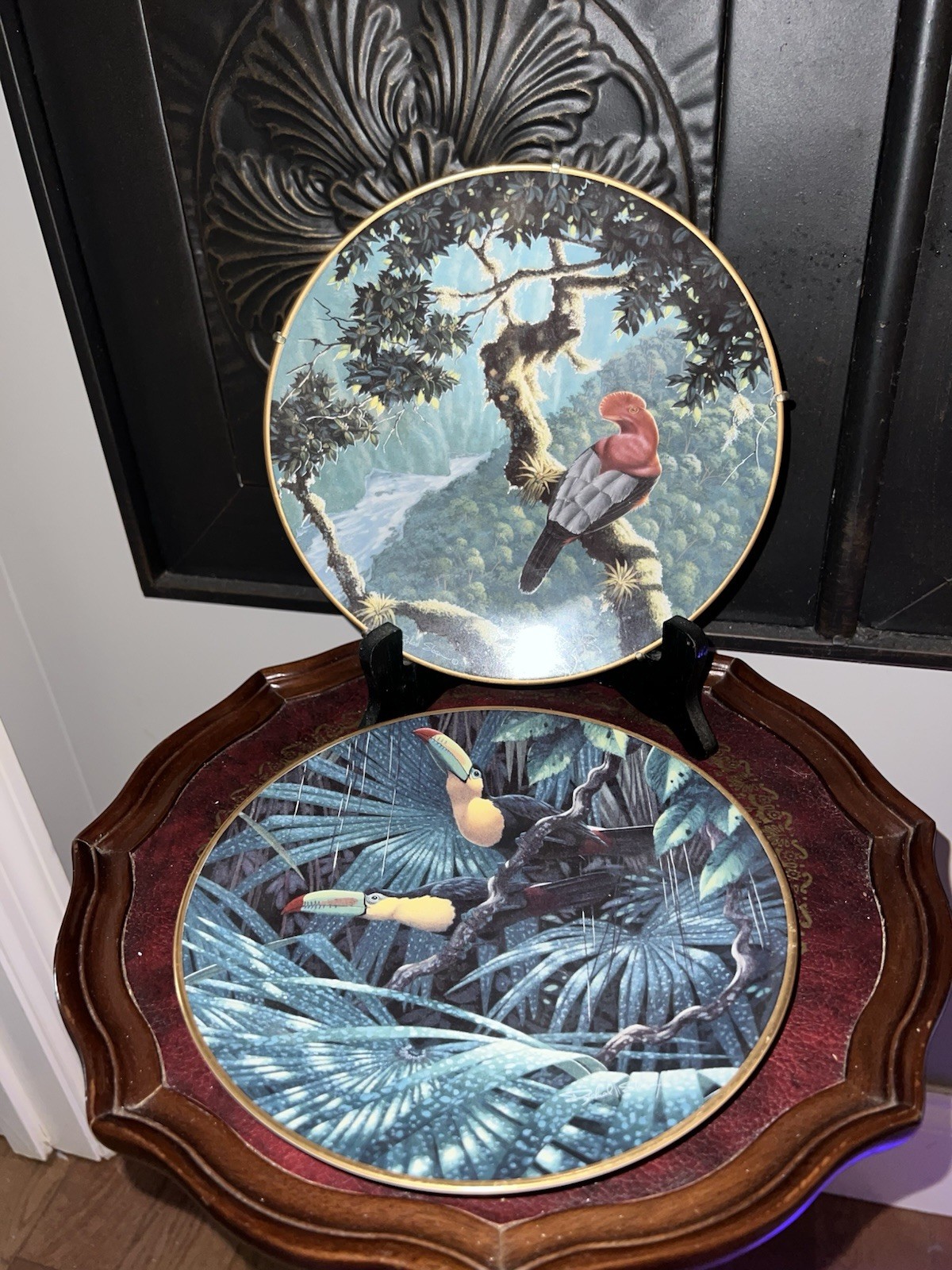 Set Of 2 Lenox Miracles Of The Rainforest Plate Collection 1994-1995