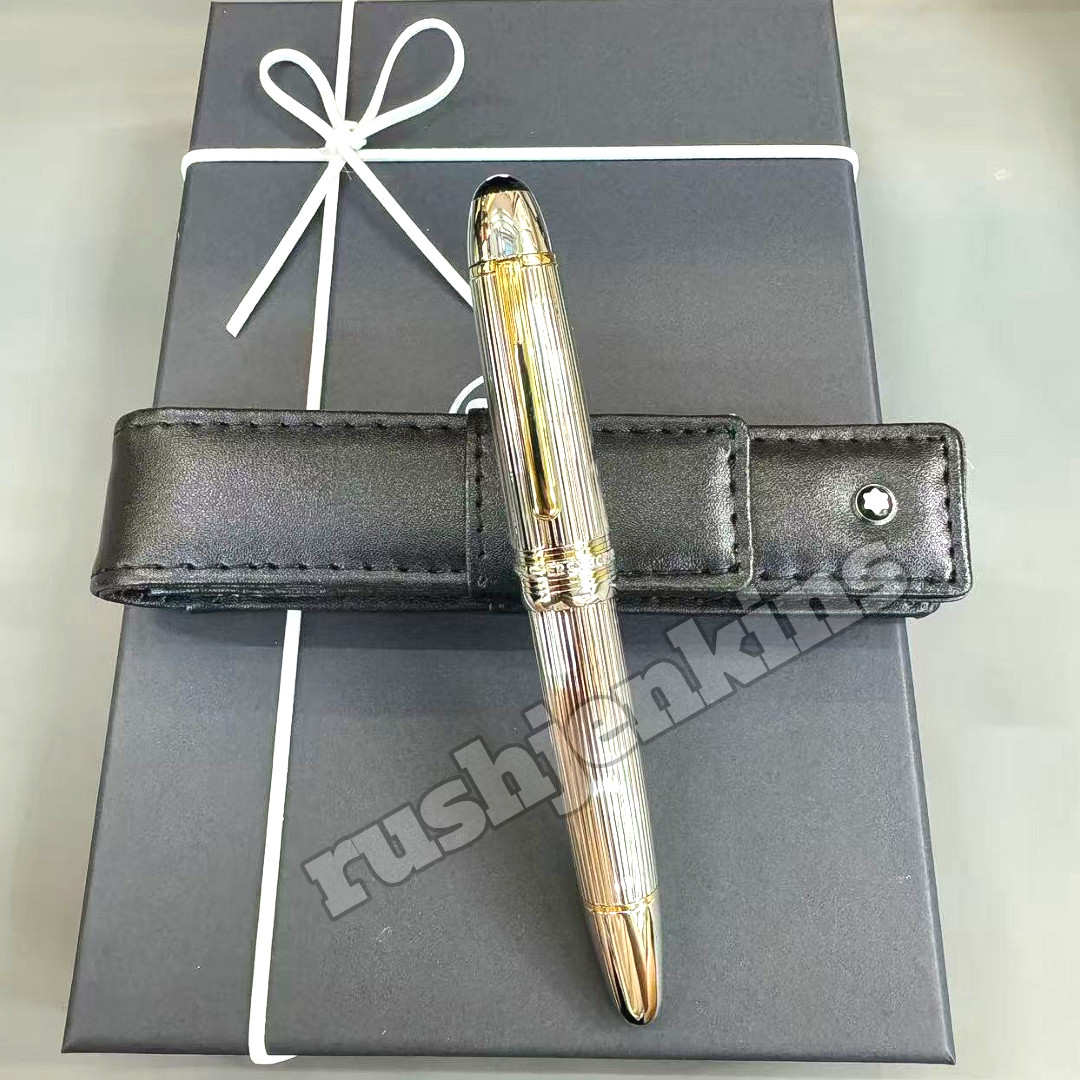 MONTBLANC Meisterstück Pin Stripe Sterling Silver Fountain Pen 149 Luxury