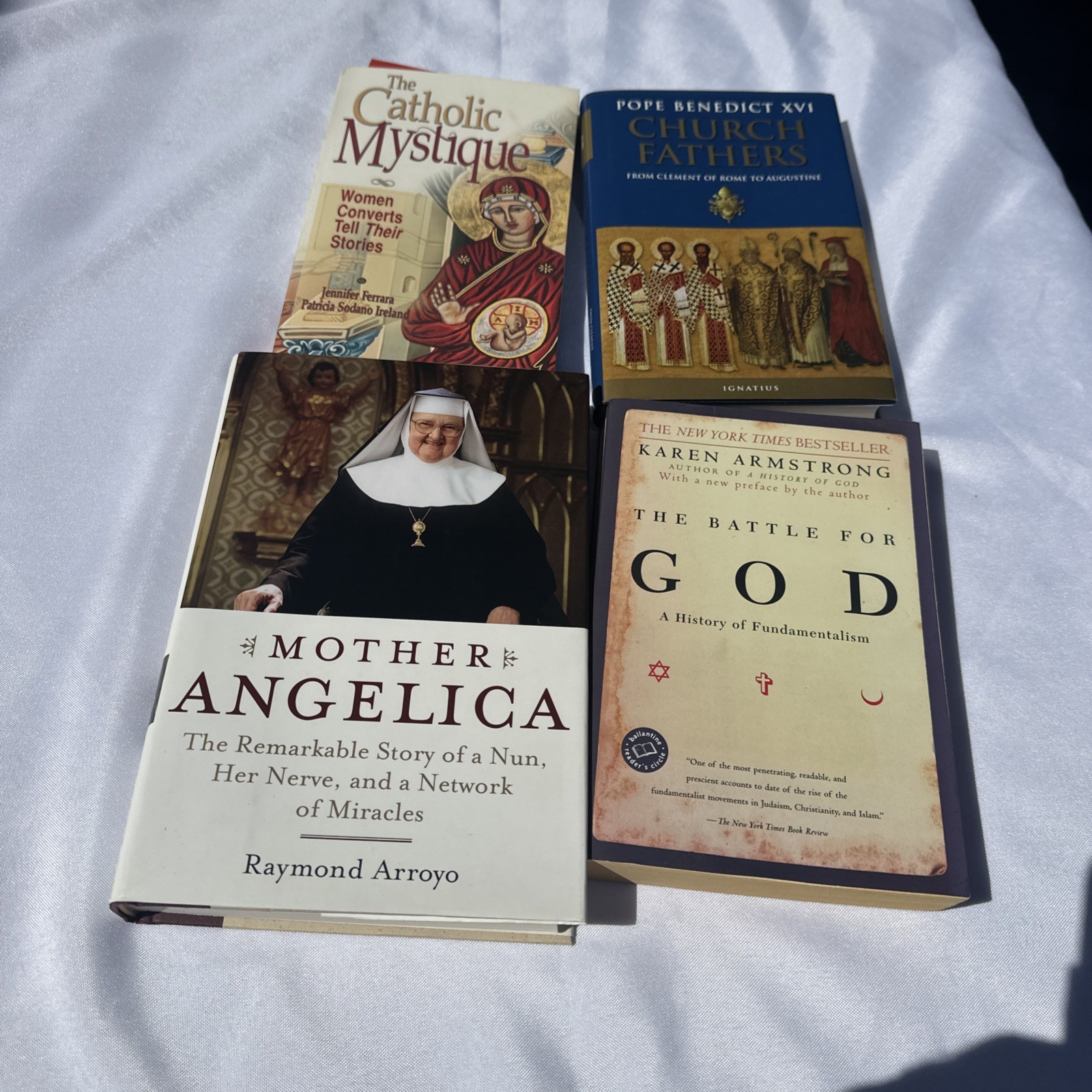 Religious & Catholic Book Lot (4 Books) - Mother Angelica, Pope Benedict XVI