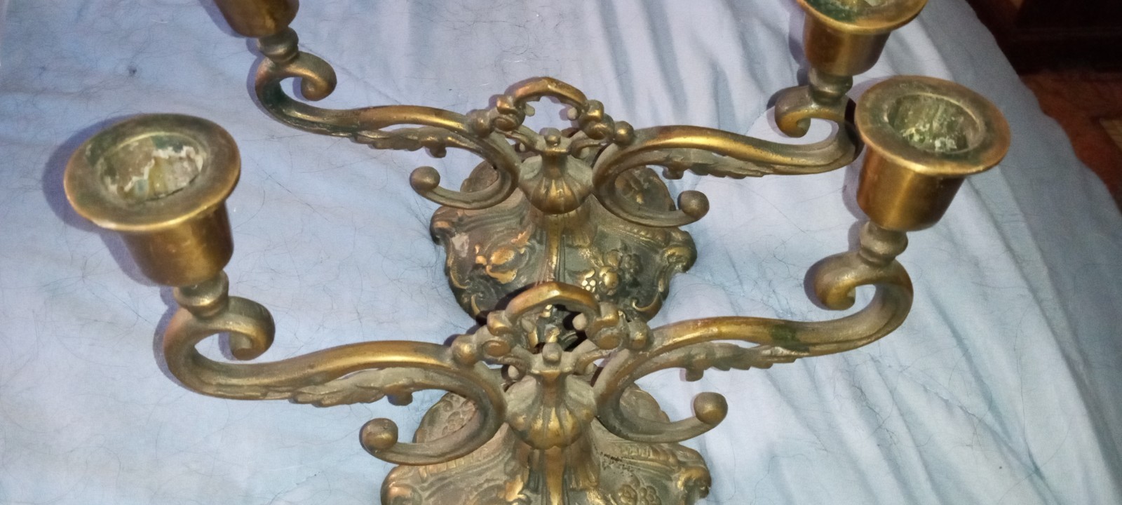 fancy VINTAGE BRONZE JOHNSON BROTHERS CANDLESTICKS TABLEWARE HOME DECOR ELEGANT 