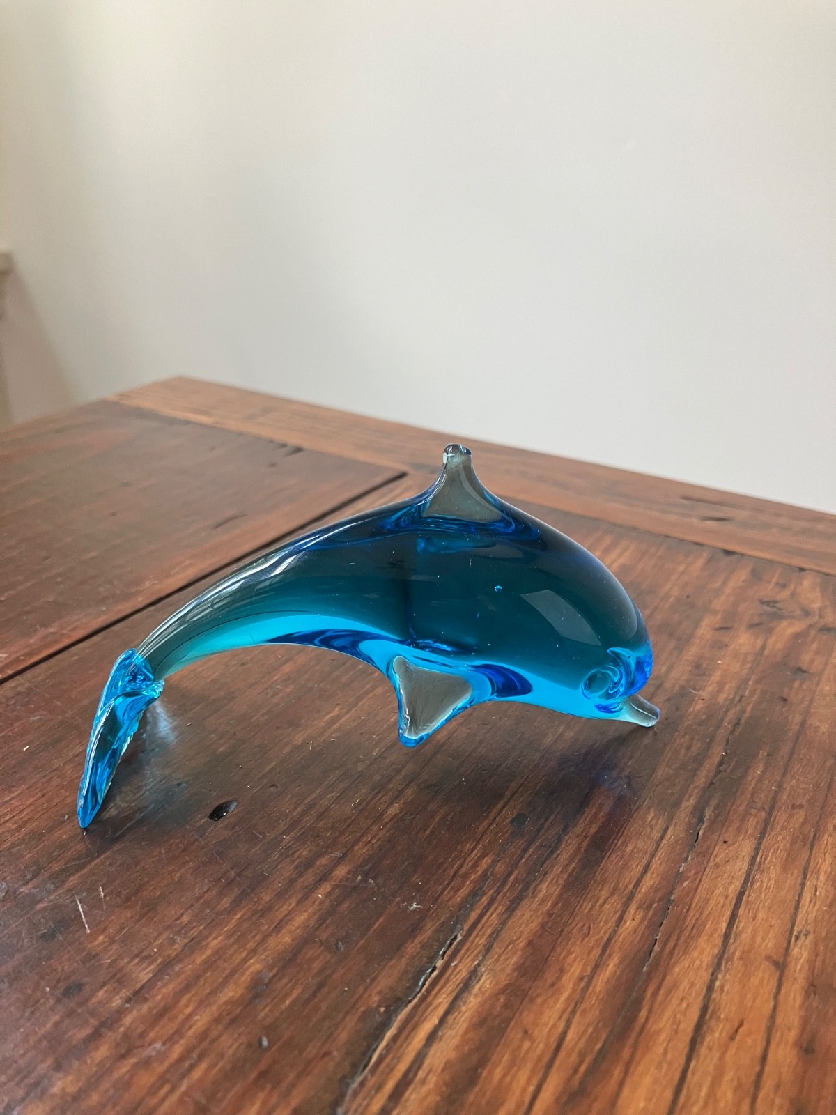 Vintage Glass Dolphin 