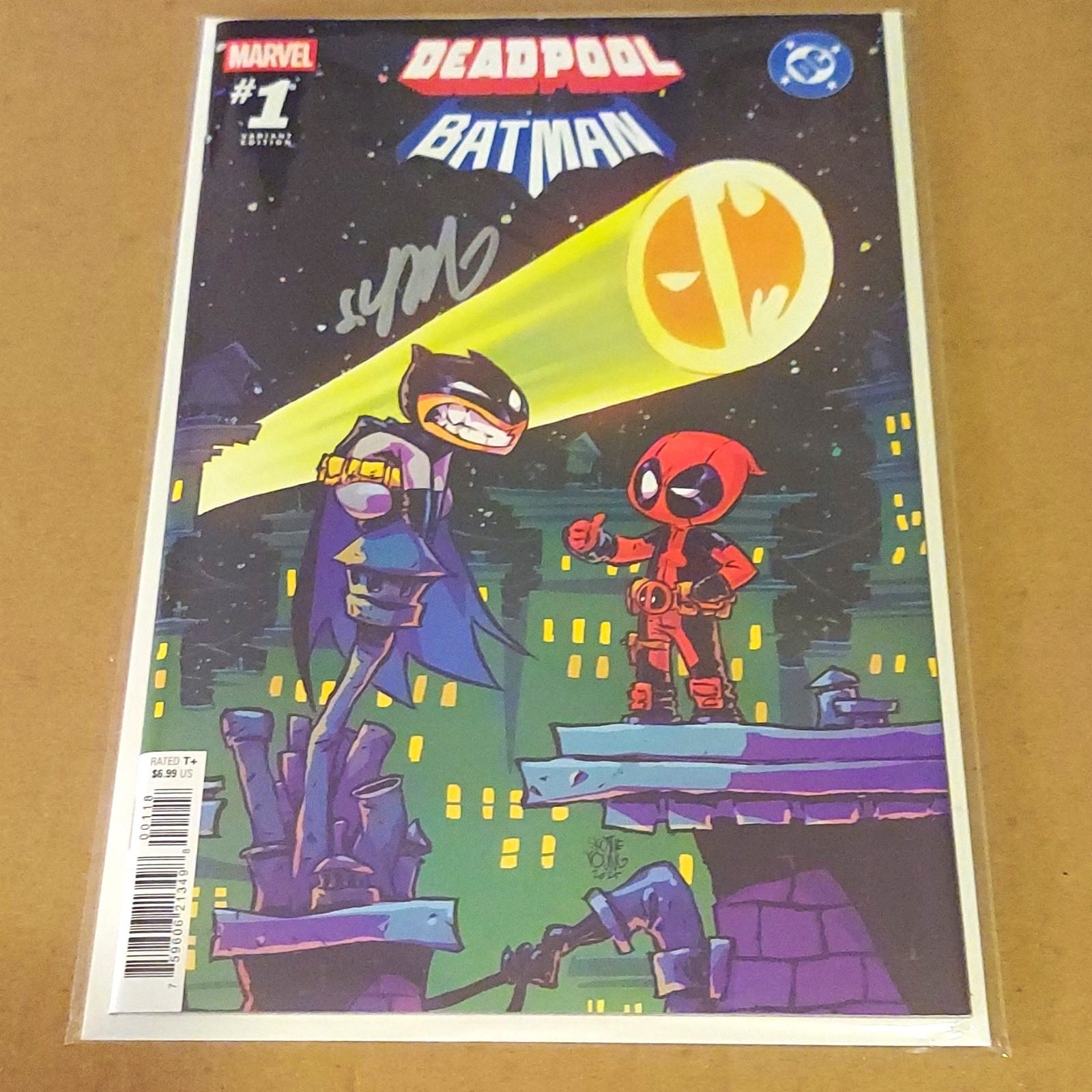 [SIGNED] Deadpool/Batman #1 Skottie Young Variant Signed by Skottie Young