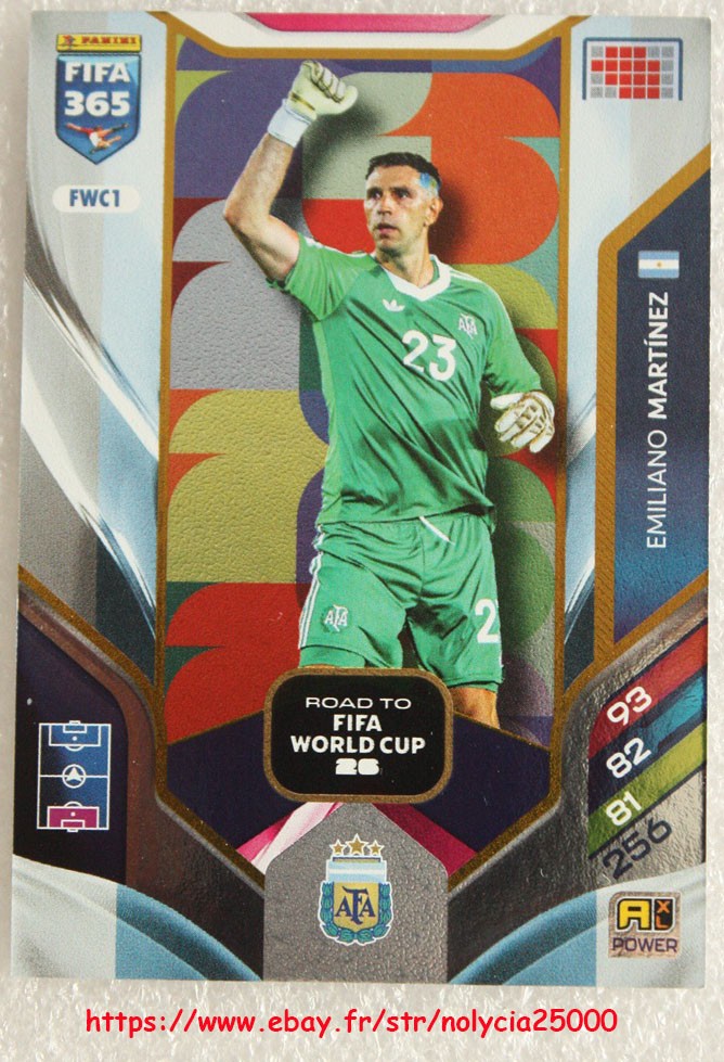Panini 2026 Adrenalyn XL FIFA 365 - POWER Road To FIFA World Cup 26 FWC1 to FWC36