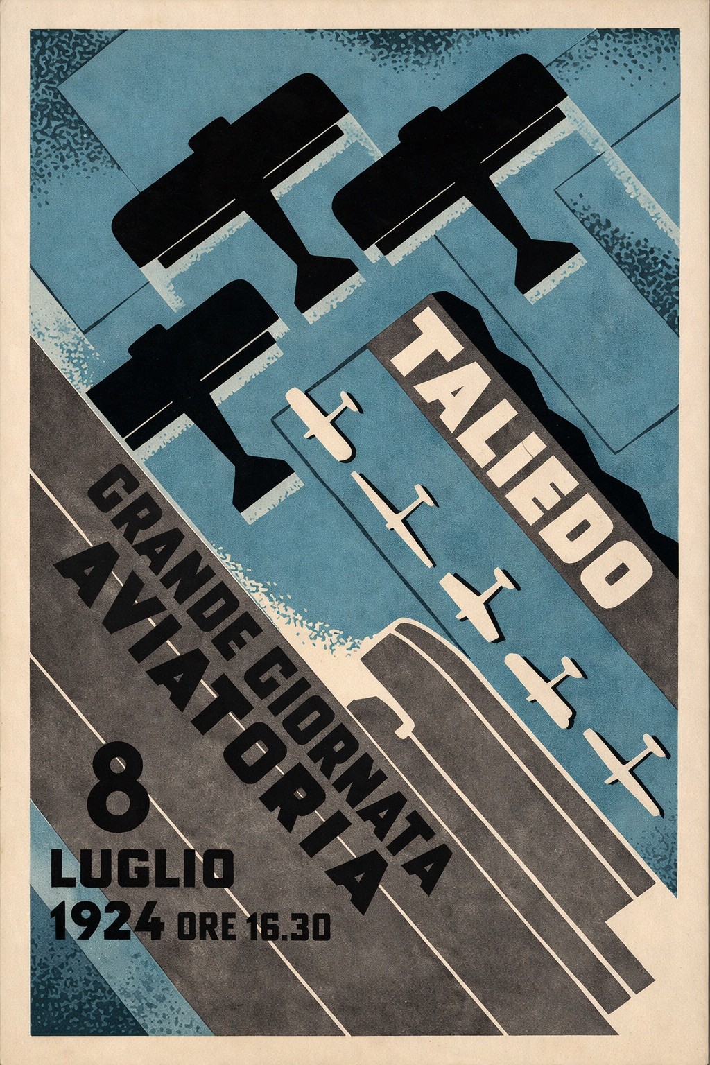 🛩️ Vintage 1924 Aviator Show Poster - 24x36” - Premium Matte Paper 200gsm