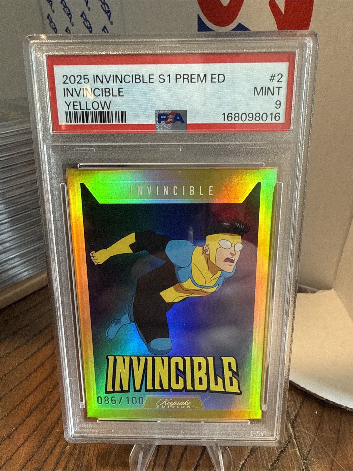 2025 Invincible S1 Premium Edition Invincible Gold 86/100 PSA 9