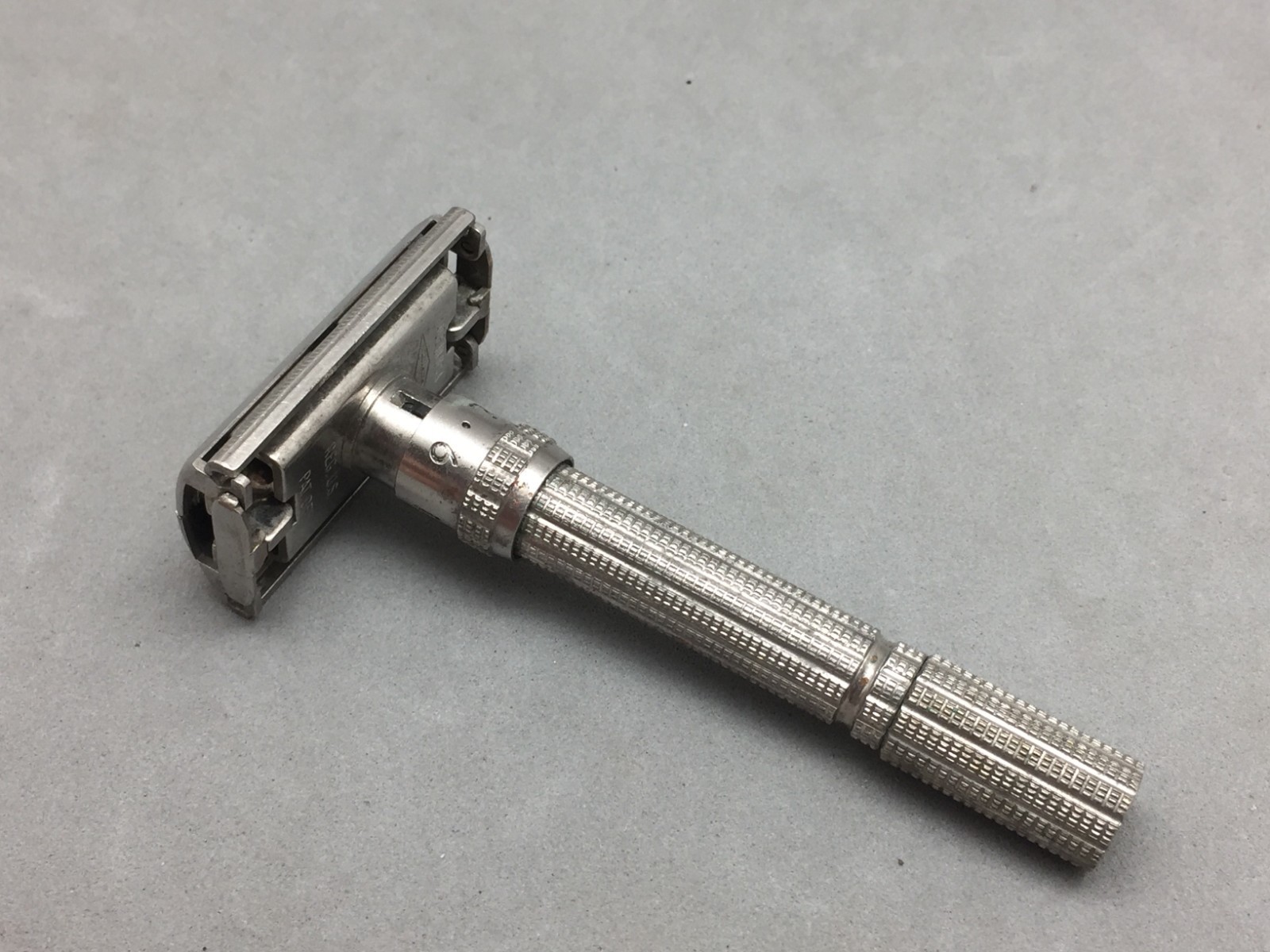 Gillette Safety Shaving Razor I2 Adjustable 1963 Vintage I-2 Date Code