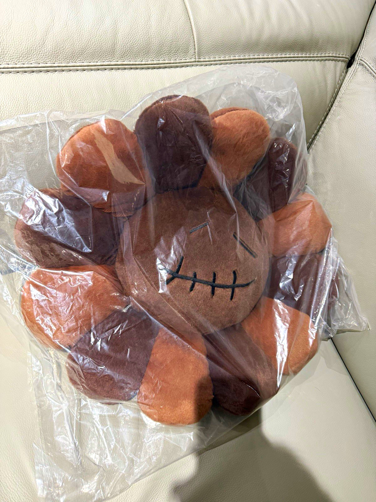 Cactus Jack x Takashi Murakami Plush 60cm Brown Pillow Travis Scott Flower