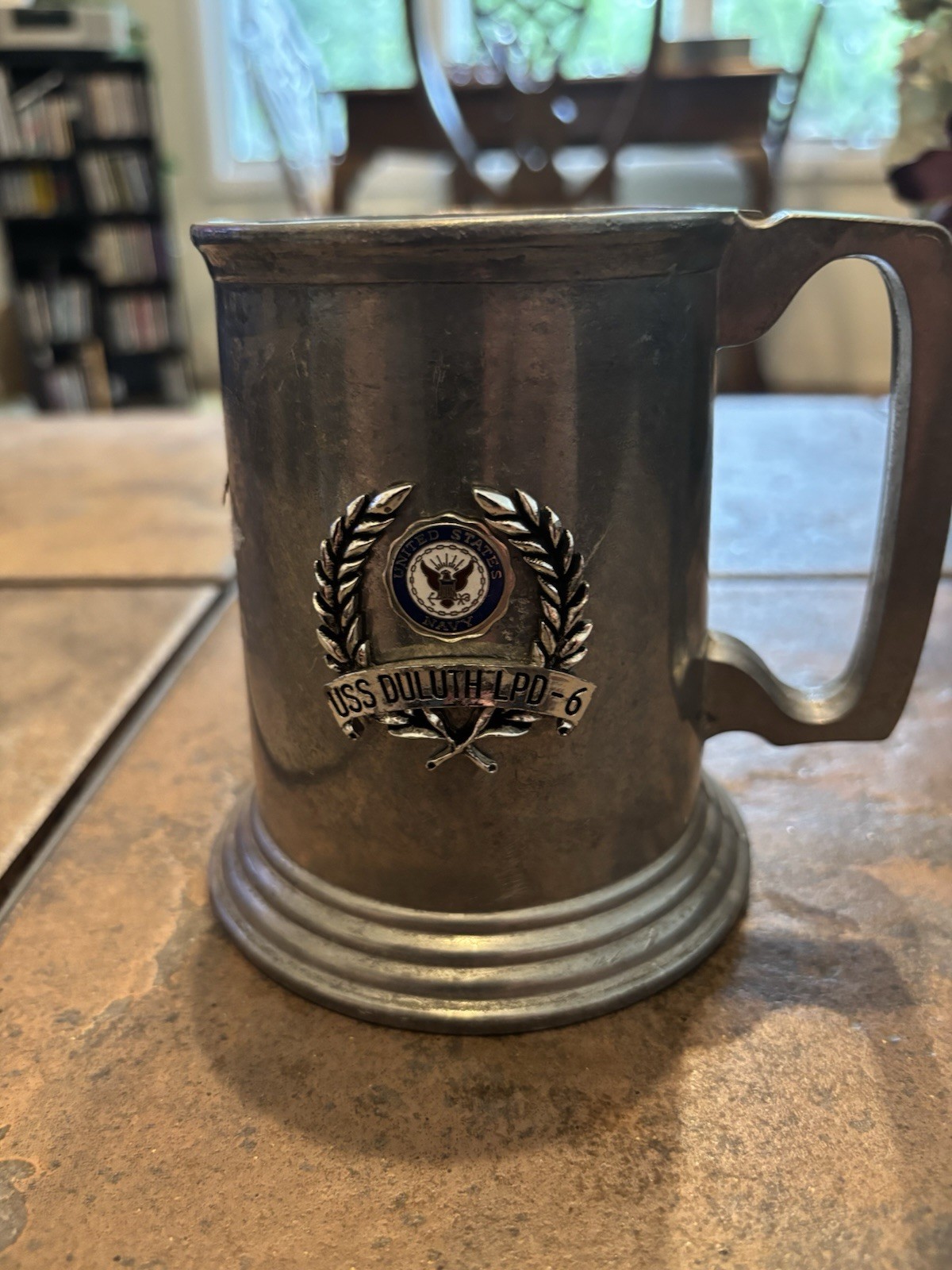 USS Duluth LPD-6 Pewter Mug Duratale By Leonard