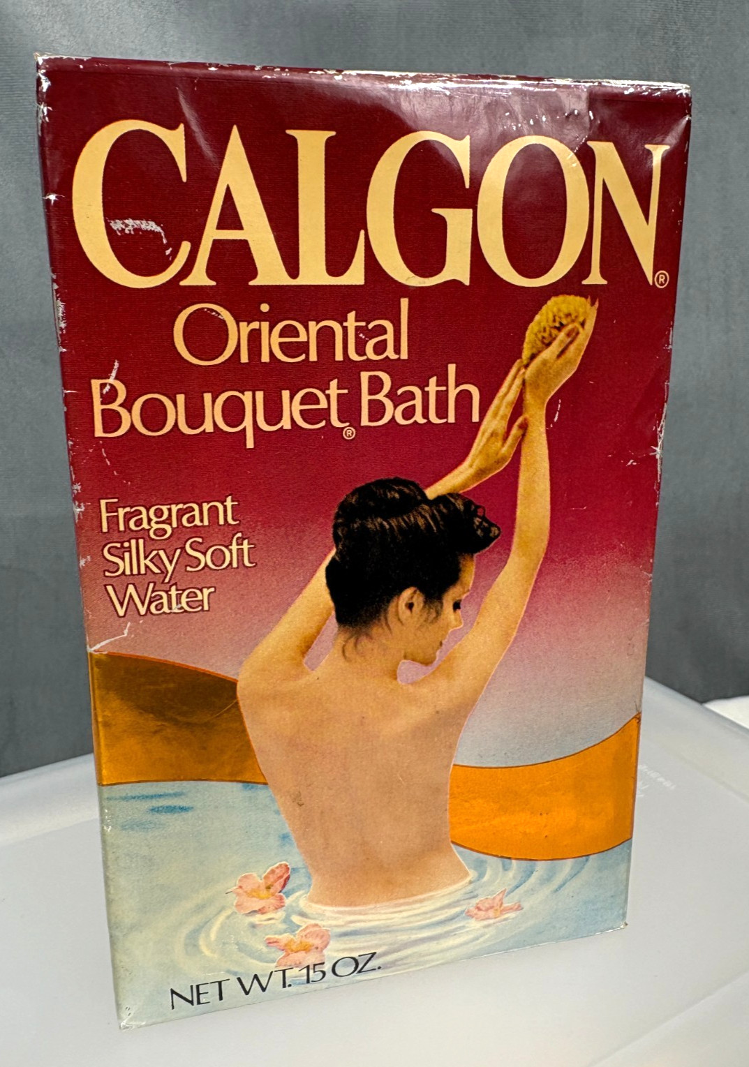 Vintage CALGON Oriental Bouquet Bath Take Me Away 15oz   New, Sealed