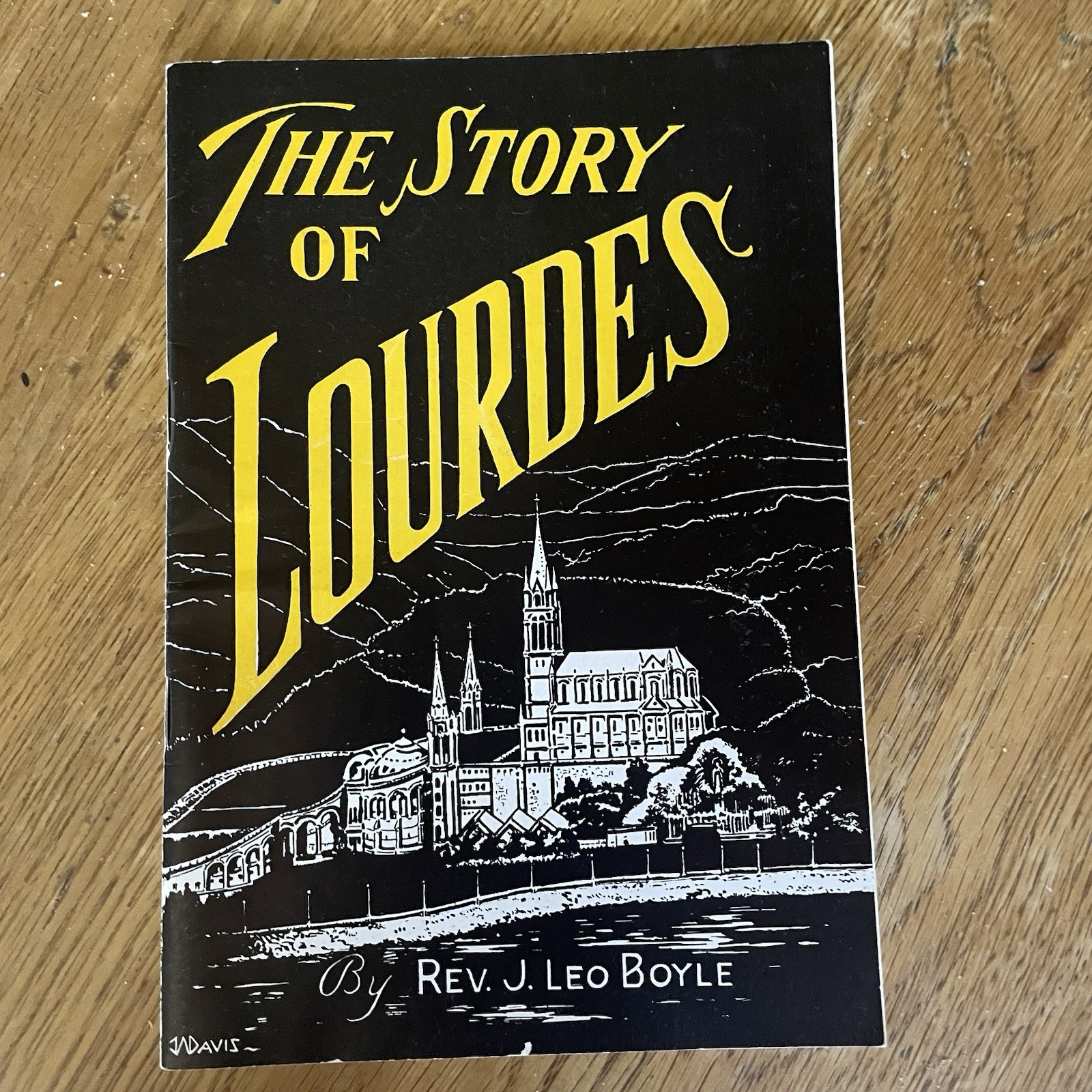Vintage 1948 The Story Of Lourdes Illustrated Booklet By Rev Leo Boyle