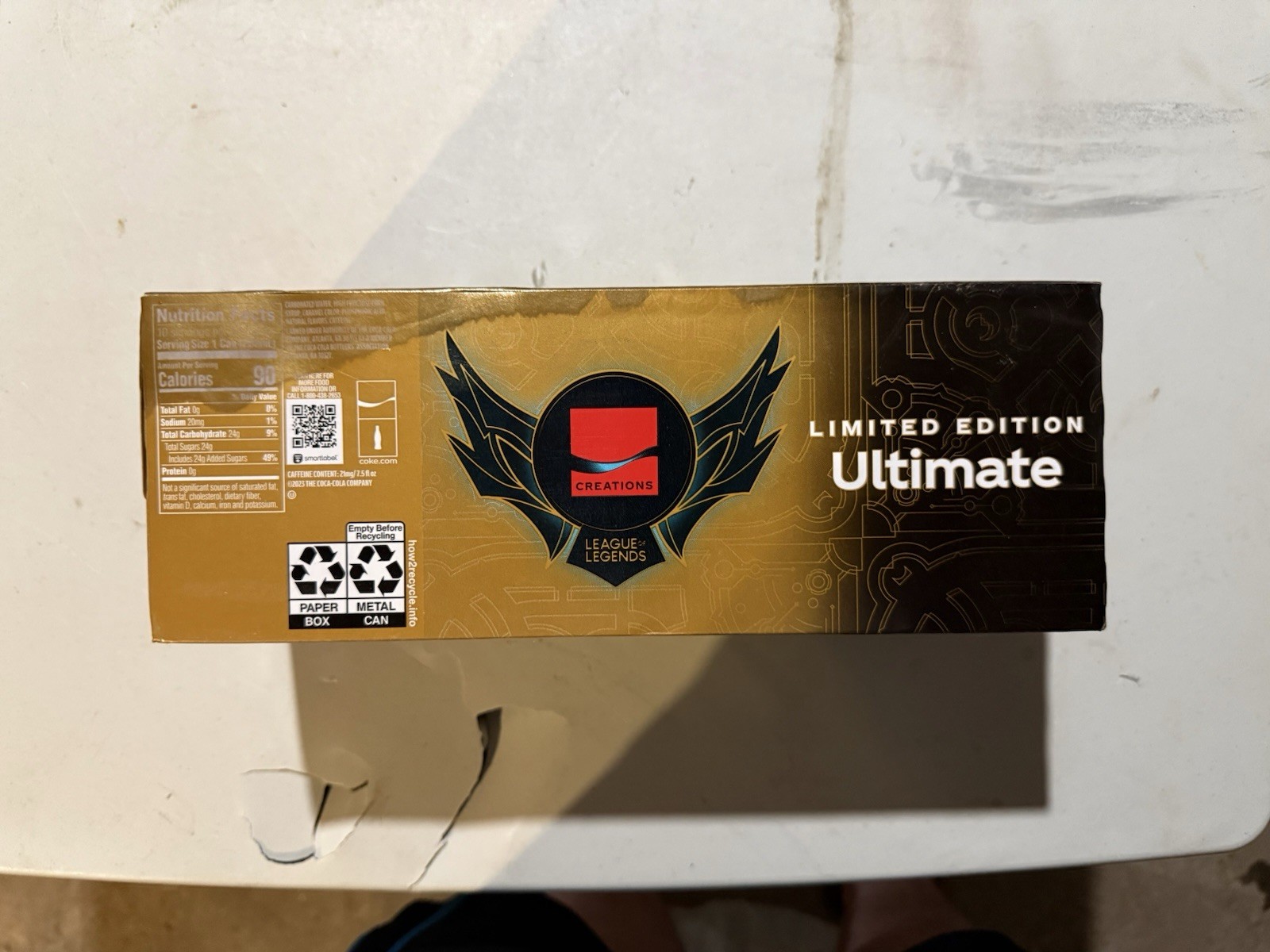 Coca-Cola Ultimate +XP 10 Pack Mini Cans League of Legends Sealed Box Creations
