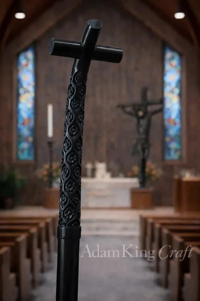 Wooden CROZIER Bishop Staff Crosier Quality Craftsmanship, 72\ Wooden CROZIER Bishop Staff Crosier Quality Craftsmanship, 72\