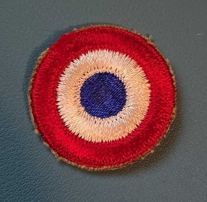 US Army Air Service Cockade Hat Patch-Cut Edge-Snow Back-vintage WWl- NO GLOW*