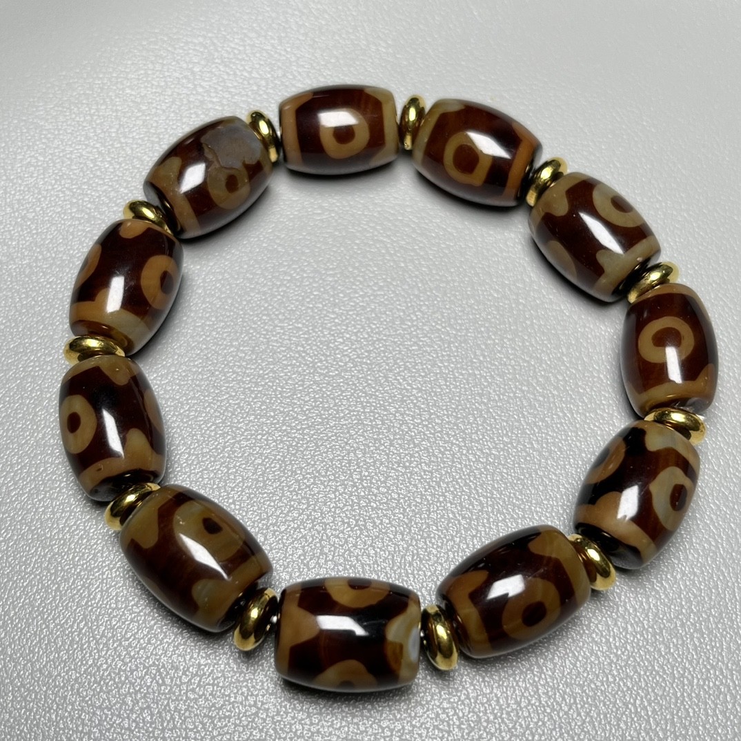 Collect Jewelry Men and Women's Three Eye Beads Bracelet Xizang Bracelet Collect Jewelry Men and Women's Three Eye Beads Bracelet Xizang Bracelet