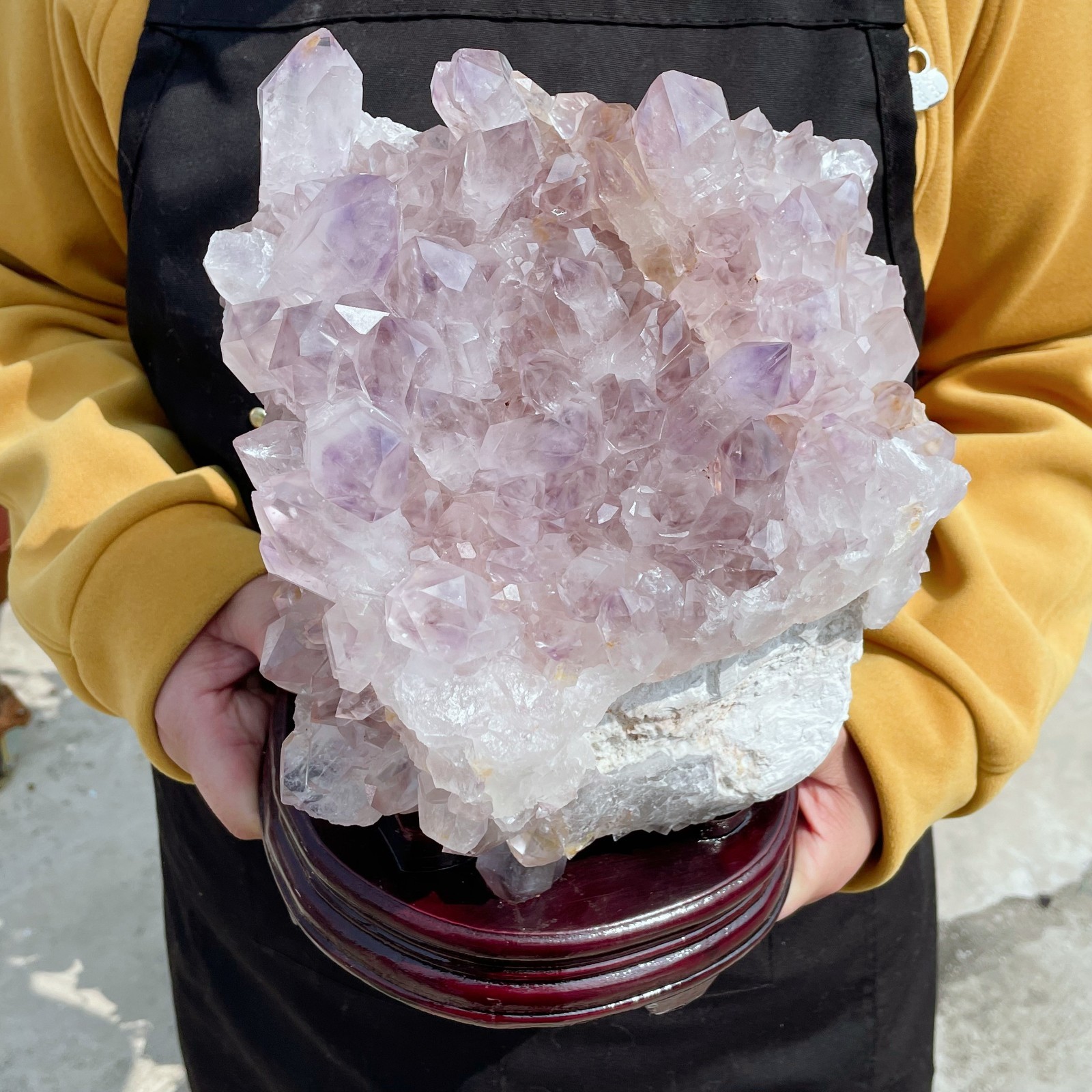 ALL 16.2LB Natural Amethyst Quartz Cluster Crystal Mineral Point Healing G6735