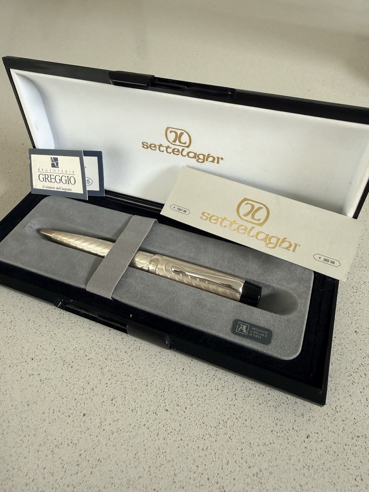 Settelaghi Vintage Sterling Silver Ballpoint Pen Settelaghi Vintage Sterling Silver Ballpoint Pen
