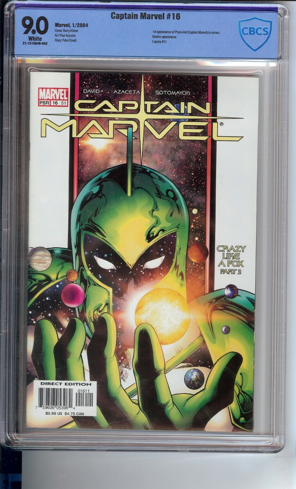 CAPTAIN MARVEL #16 CBCS 9.0 CAPTAIN MARVEL #16 CBCS 9.0