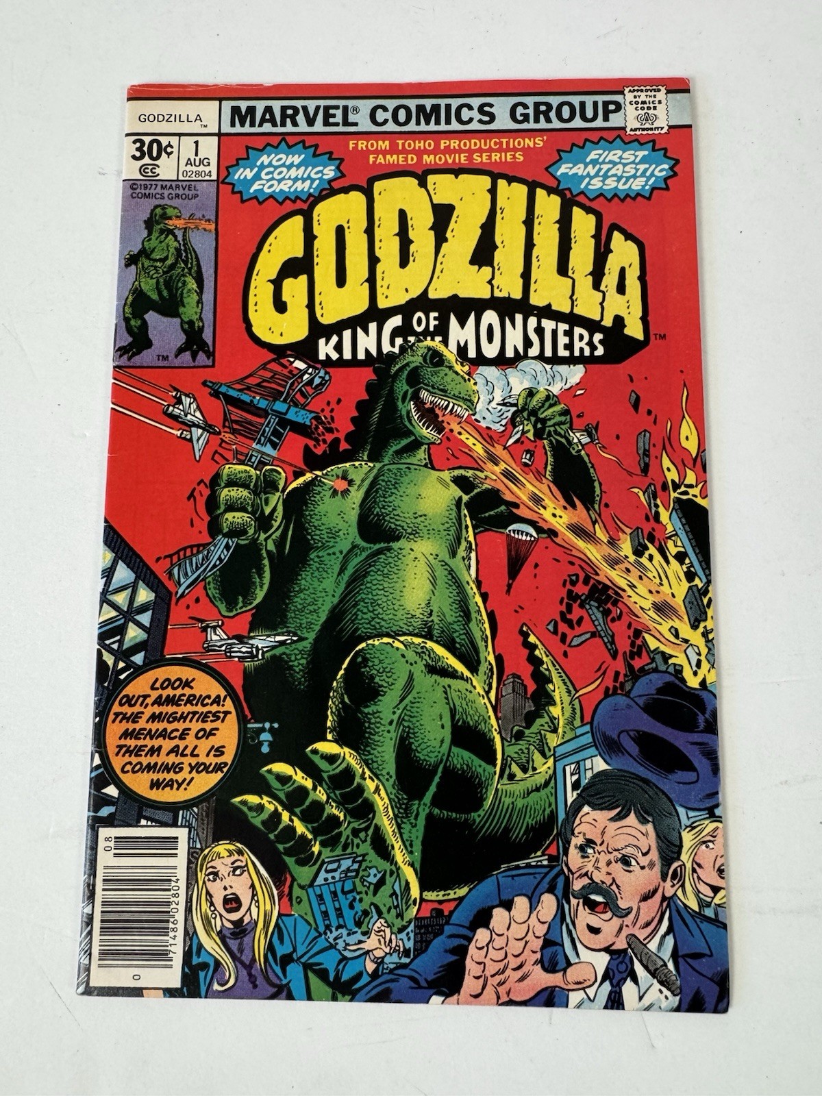 Godzilla # 1 Marvel 1977, the first issue of Marvel's Godzilla series