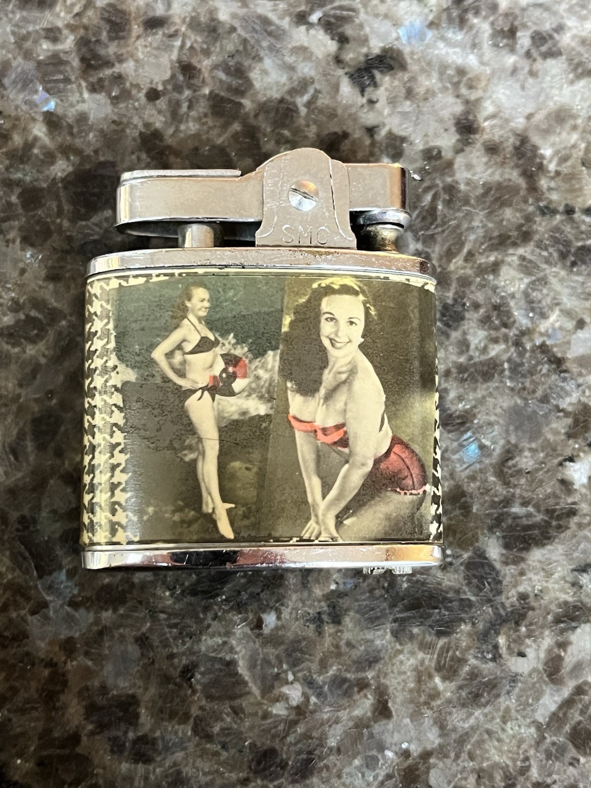 Bright Vintage 1950’s Supreme Four Image Pinup Lighter Burlesque Bikini Model Bright Vintage 1950’s Supreme Four Image Pinup Lighter Burlesque Bikini Model