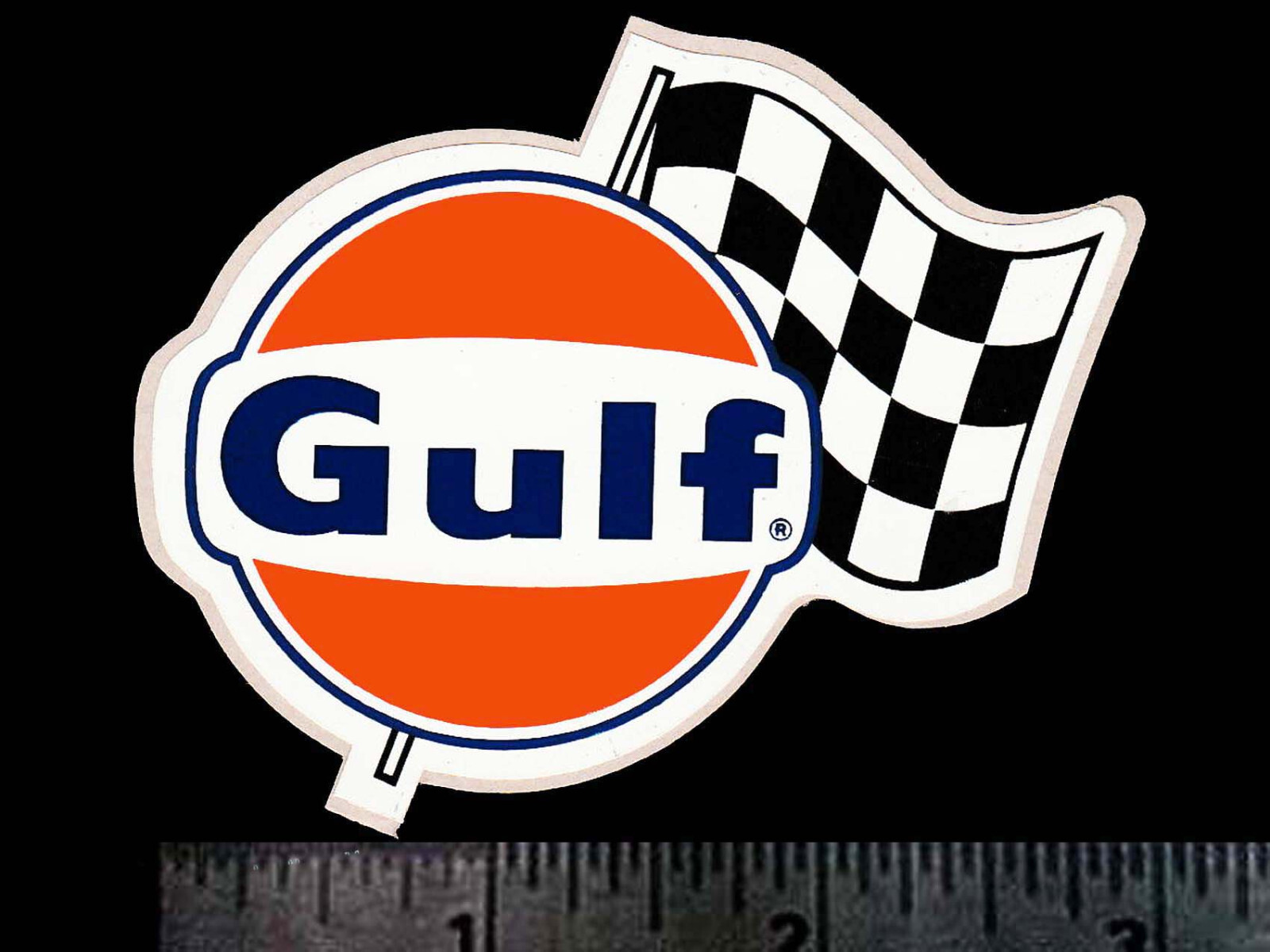 GULF Oil Company - Original Vintage 1960\'s 70\'s Racing Decal/Sticker