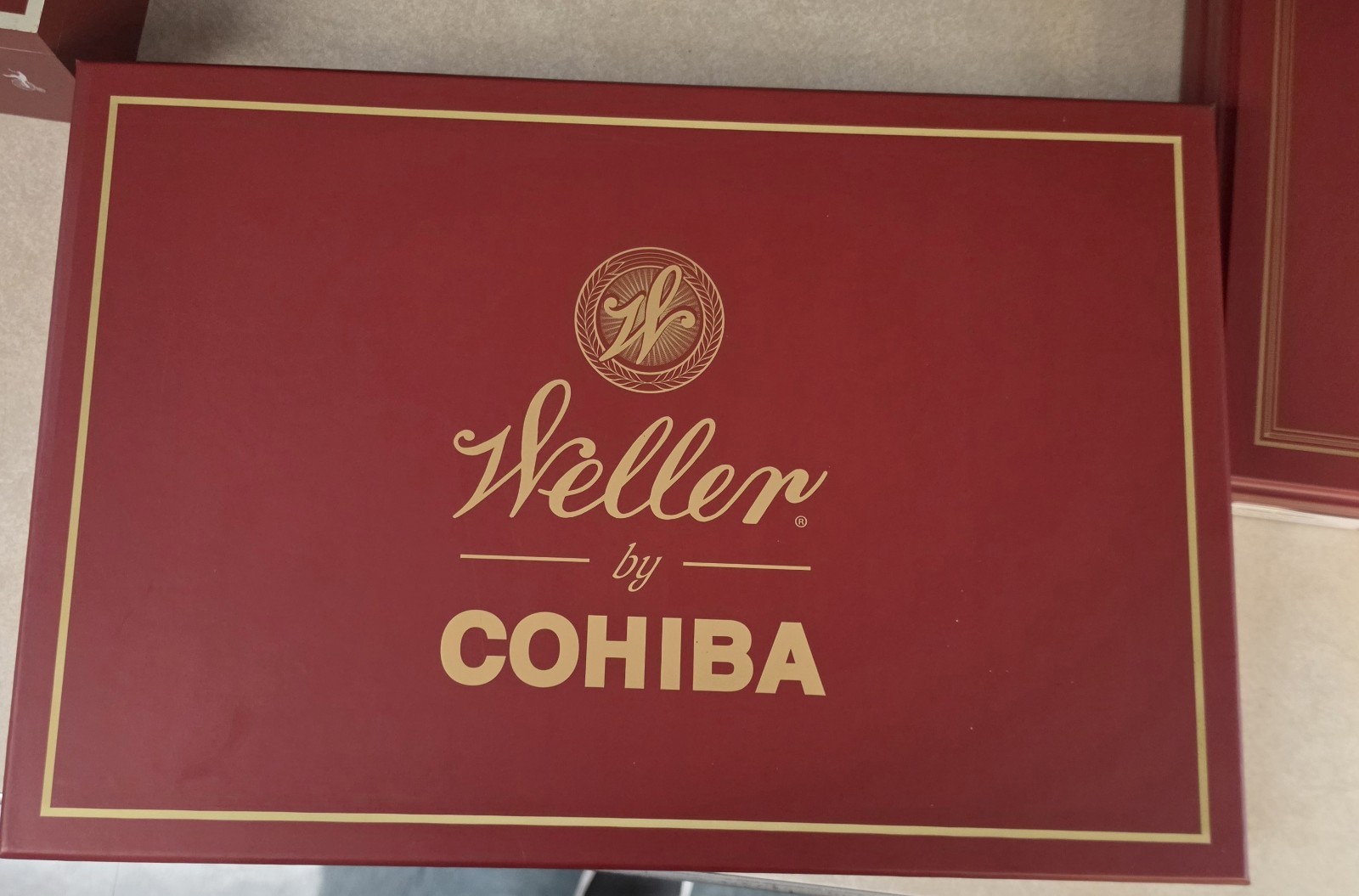 Weller by Cohiba Empty Cigar box 2025 edition, Outer Cardoard Box & Bag 