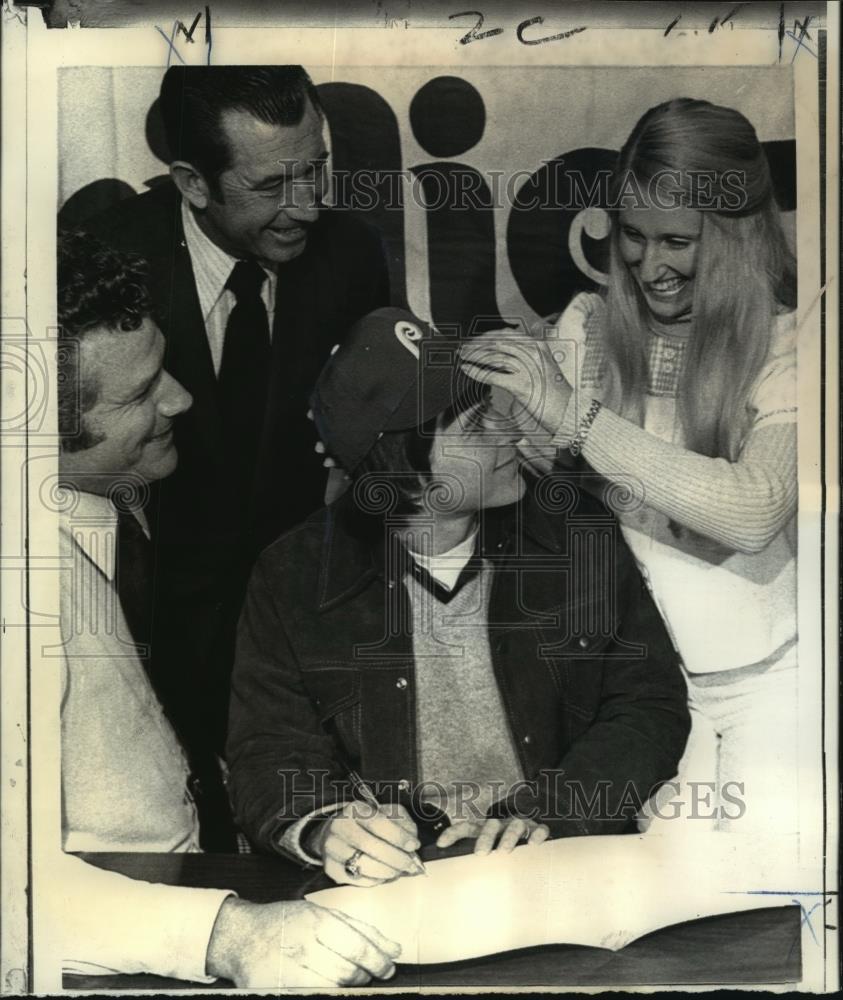 1979 Press Photo Alan Bannister of Philadelphia Phillies and wife Kathy