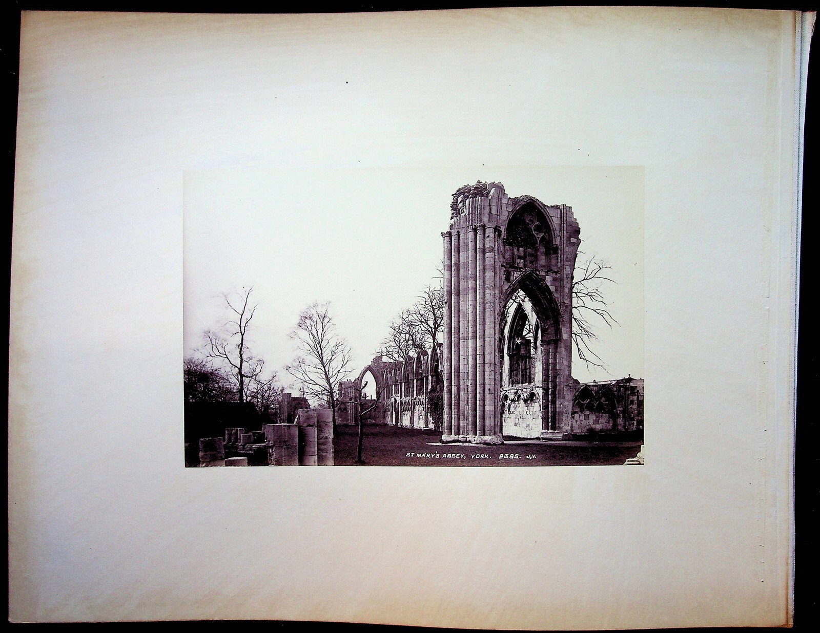 York Minster Cathedral & St. Mary\'s Abbey Albumen Photo 1900s England York Minster Cathedral & St. Mary\'s Abbey Albumen Photo 1900s England