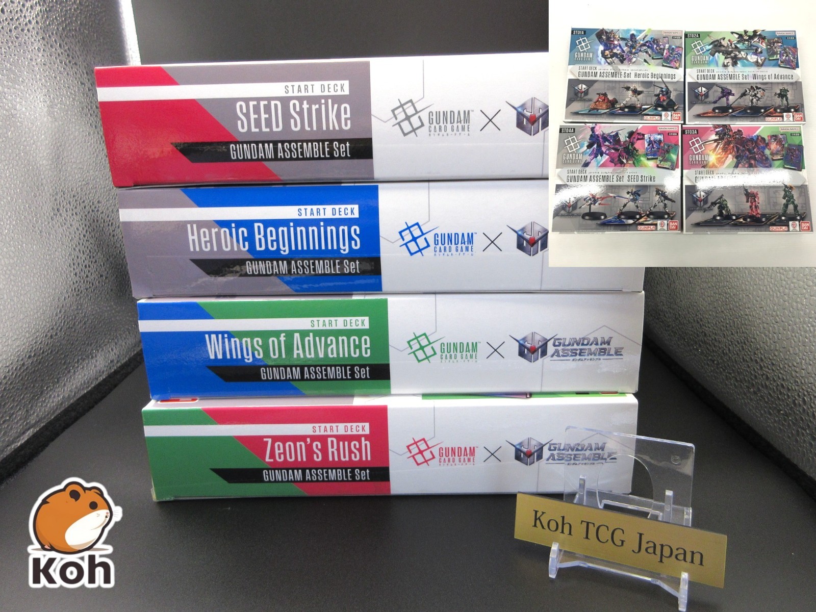 Gundam Card Game Start Deck ST01A ST02A ST03A ST04A Gundam Assemble Set NEW 4set Gundam Card Game Start Deck ST01A ST02A ST03A ST04A Gundam Assemble Set NEW 4set