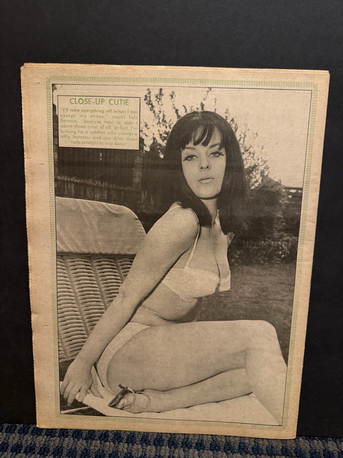 1970 May 11th National Close-Up Newspaper, Close-Up Cutie: Lois Freman (VRN10C