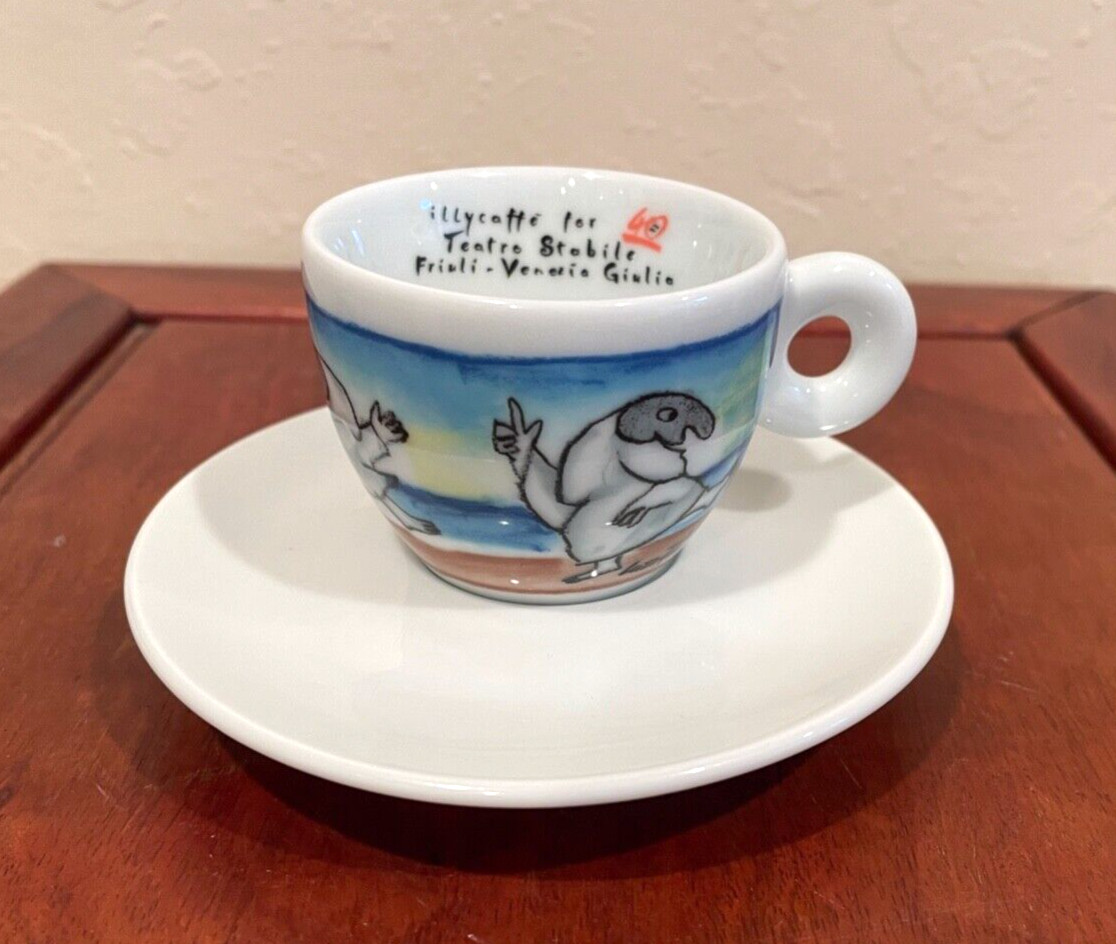 Illy Art Collection 1995 Emanuele Luzzati Pulcinella Cup Saucer 2855/5000
