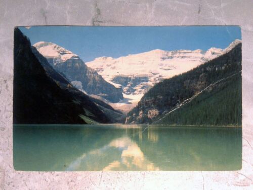 VTG c1959 Postcard Canadian Rockies Lake Louise & Victoria Glacier Alberta CA