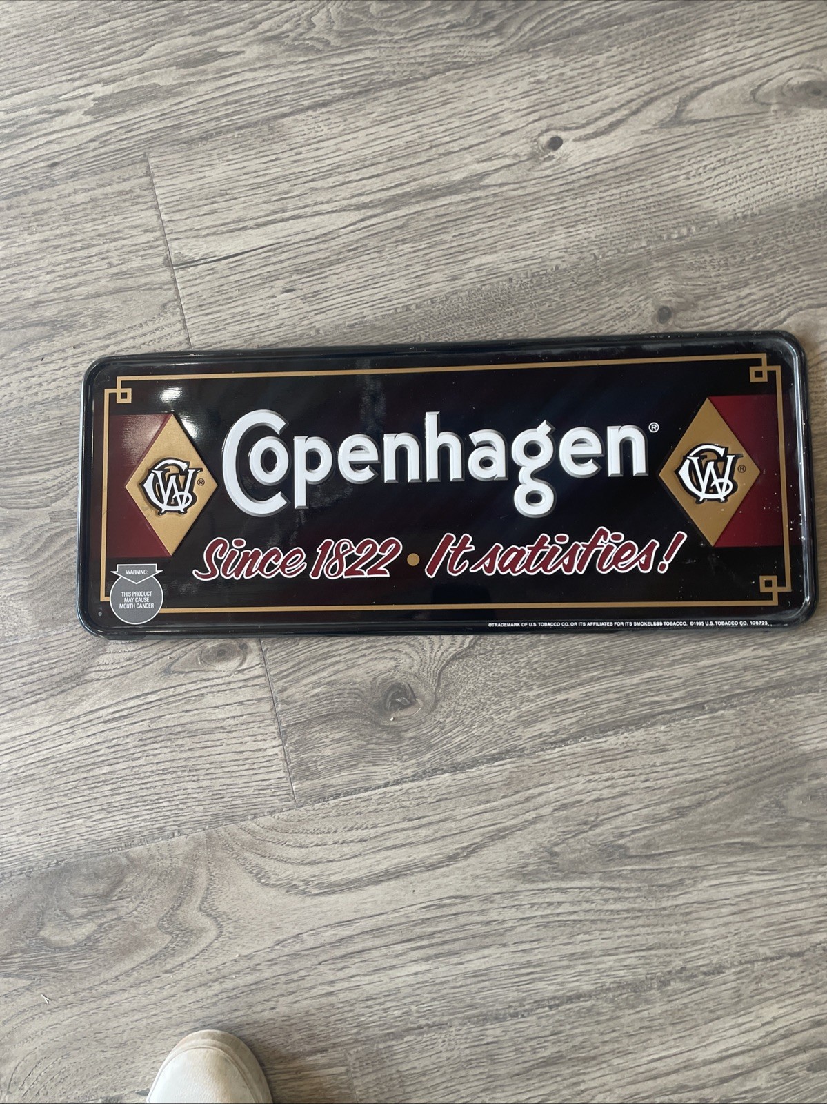 Copenhagen Snuff Metal Sign 24” X 9” Copenhagen Snuff Metal Sign 24” X 9”