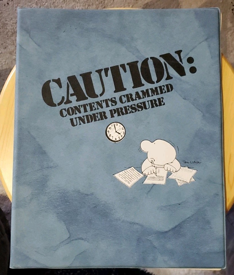 vtg 1978 Ziggy Notepad Folio Caution Contents Crammed Under Pressure Tom Wilson