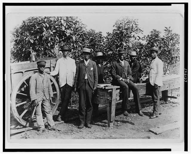 Day\'s Mission Liberia Africa 1890s African Men Wagon Workbench Group Portrait