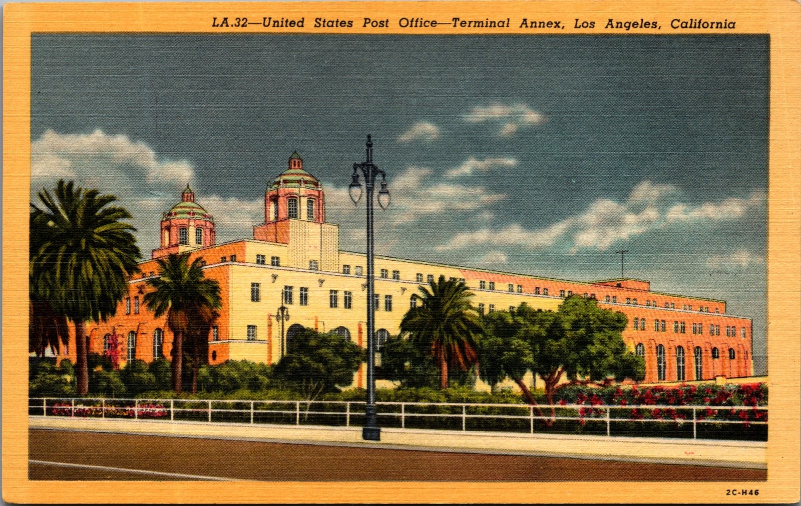 1942 United States Post Office Terminal Annex Los Angeles CA Linen Postcard 1942 United States Post Office Terminal Annex Los Angeles CA Linen Postcard
