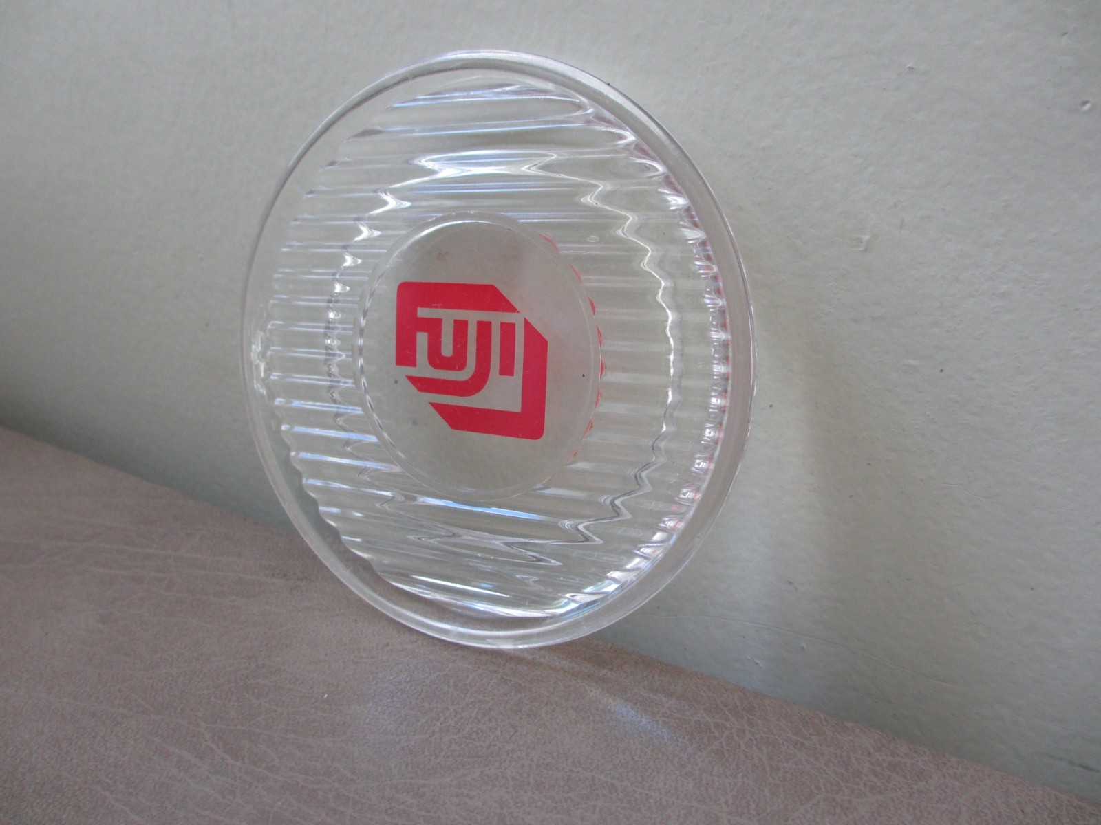 Rare Fuji Fujifilm Vintage Plastic Advertising Coaster Camera Store Salesman