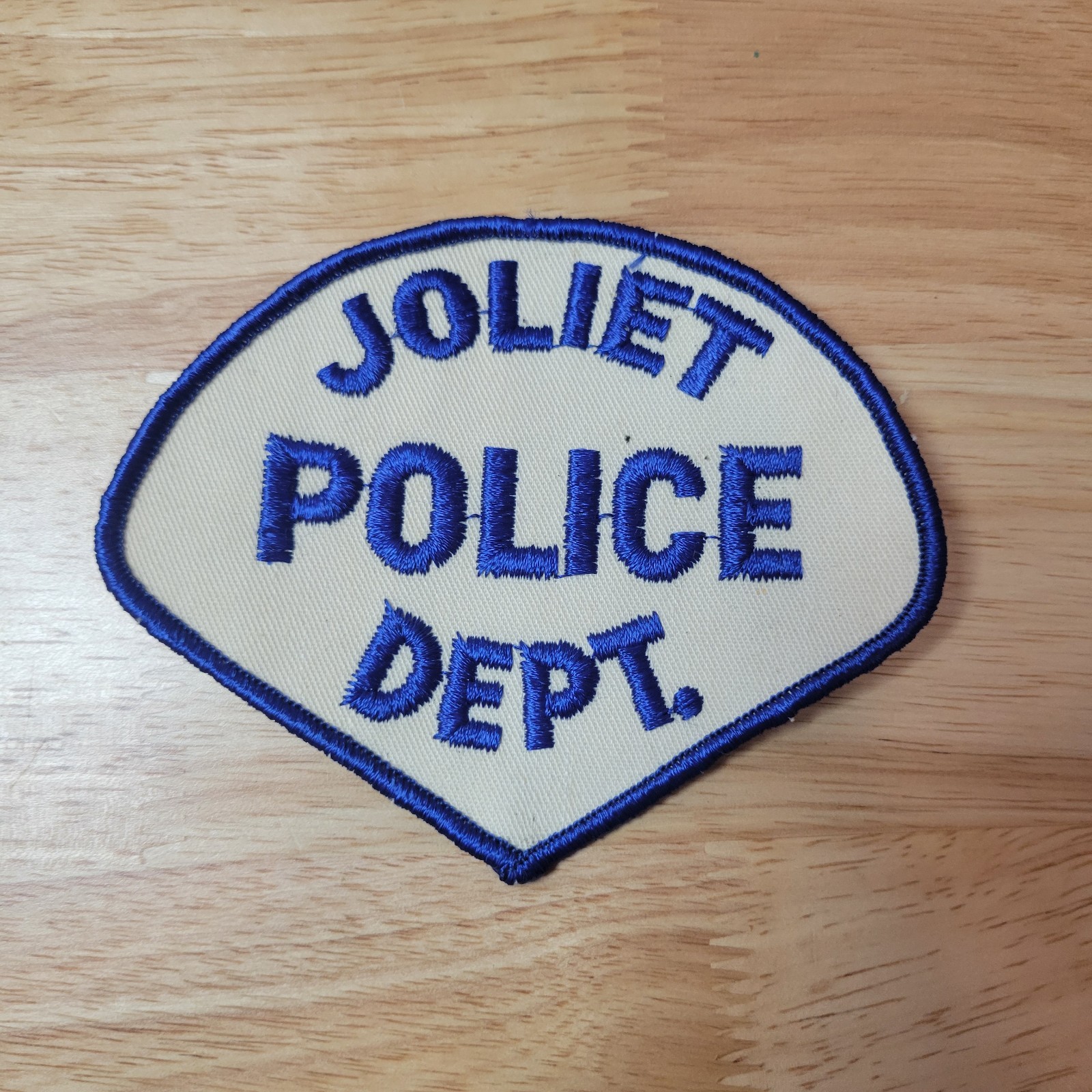 Vintage Joliet Illinois Police Dept Patch IL Will County Web Back Obsolete