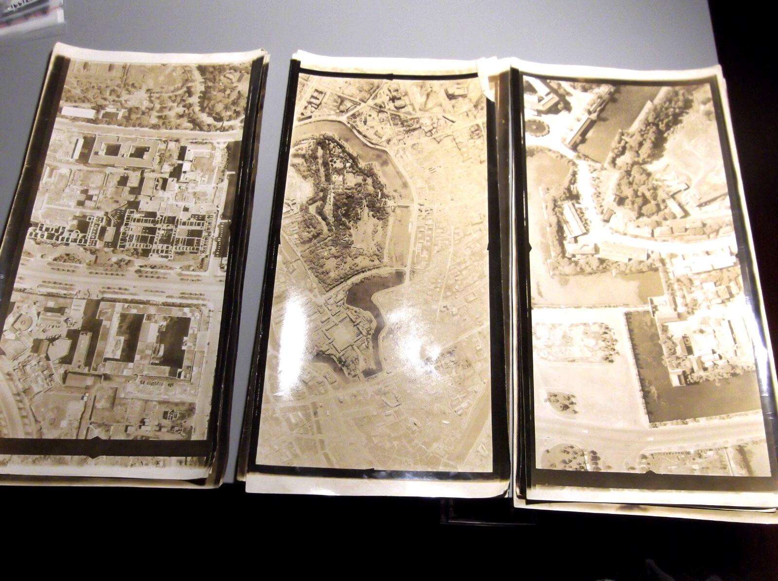 RARE(10 X 20) WW2 ARTIFACT 13 PHOTO COLLECTION EUROPE CITY BOMB DAMAGE ASSESMENT