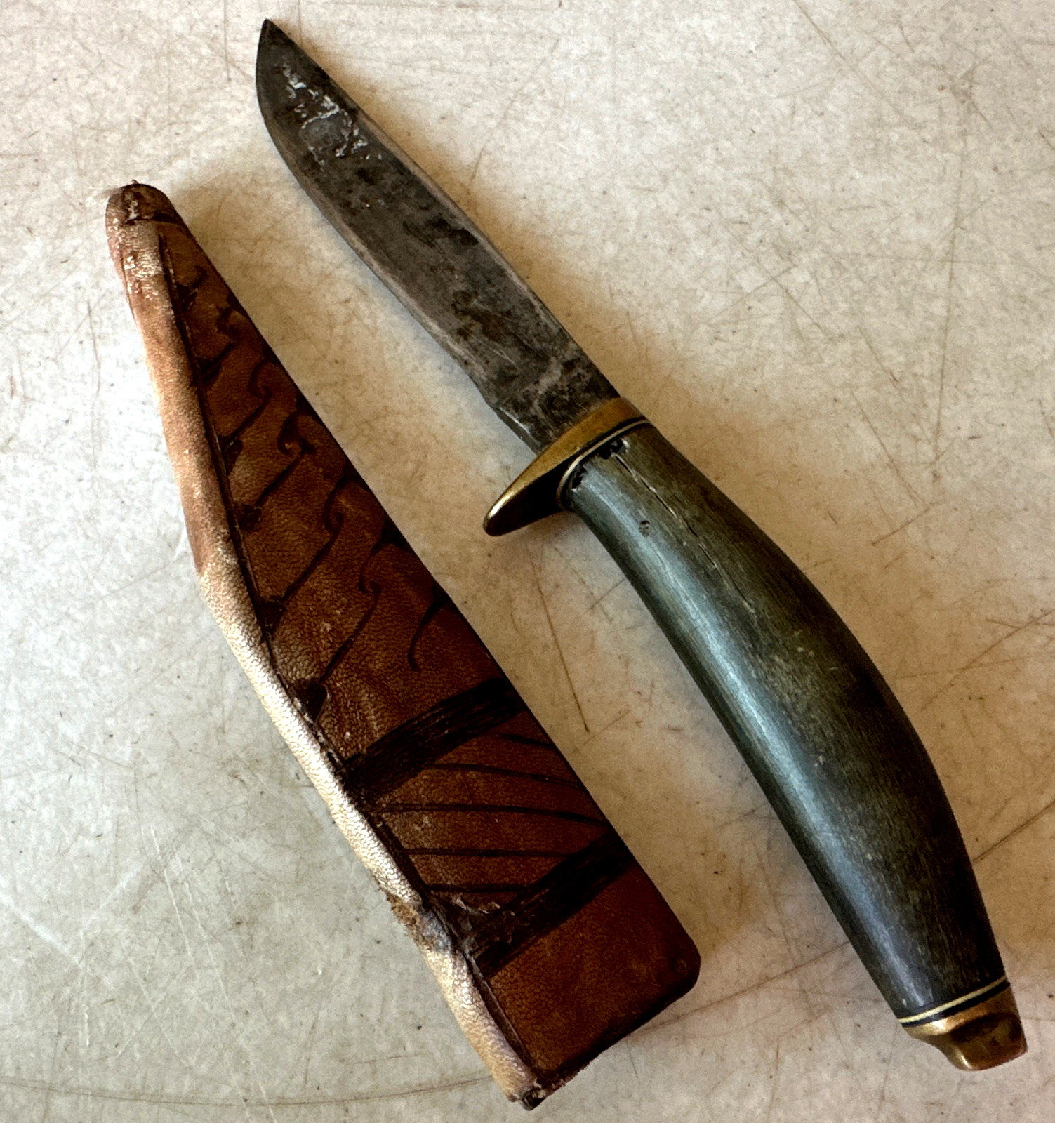 Vintage 1880’s Sheffield “Whitt” Whitaker “SPG” High Carbon Hunting Knife RARE