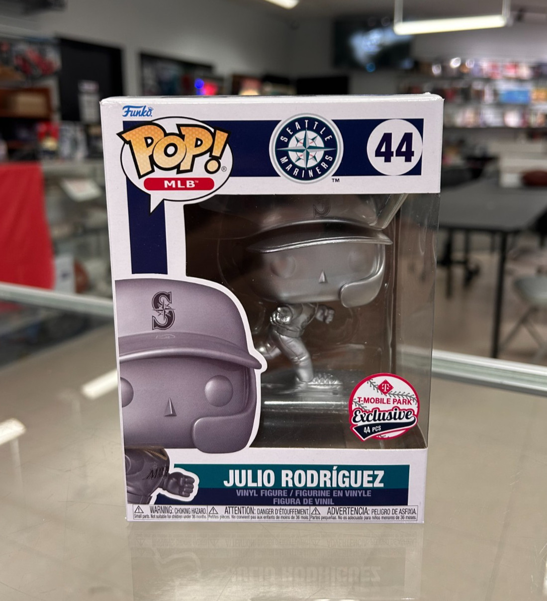Julio Rodriguez 2023 Funko Pop 44 SILVER Limited to 44 pcs HARD TO FIND