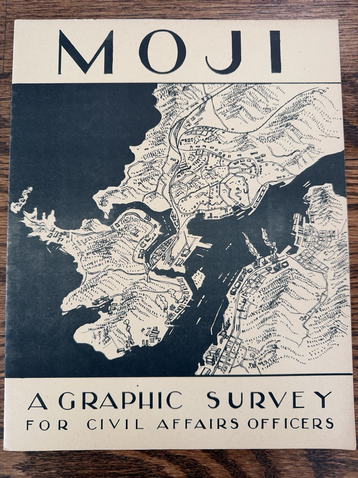 1945 WWII Moji/Shimonoseki 7 Maps US Military Government Civil Affairs COMPLETE