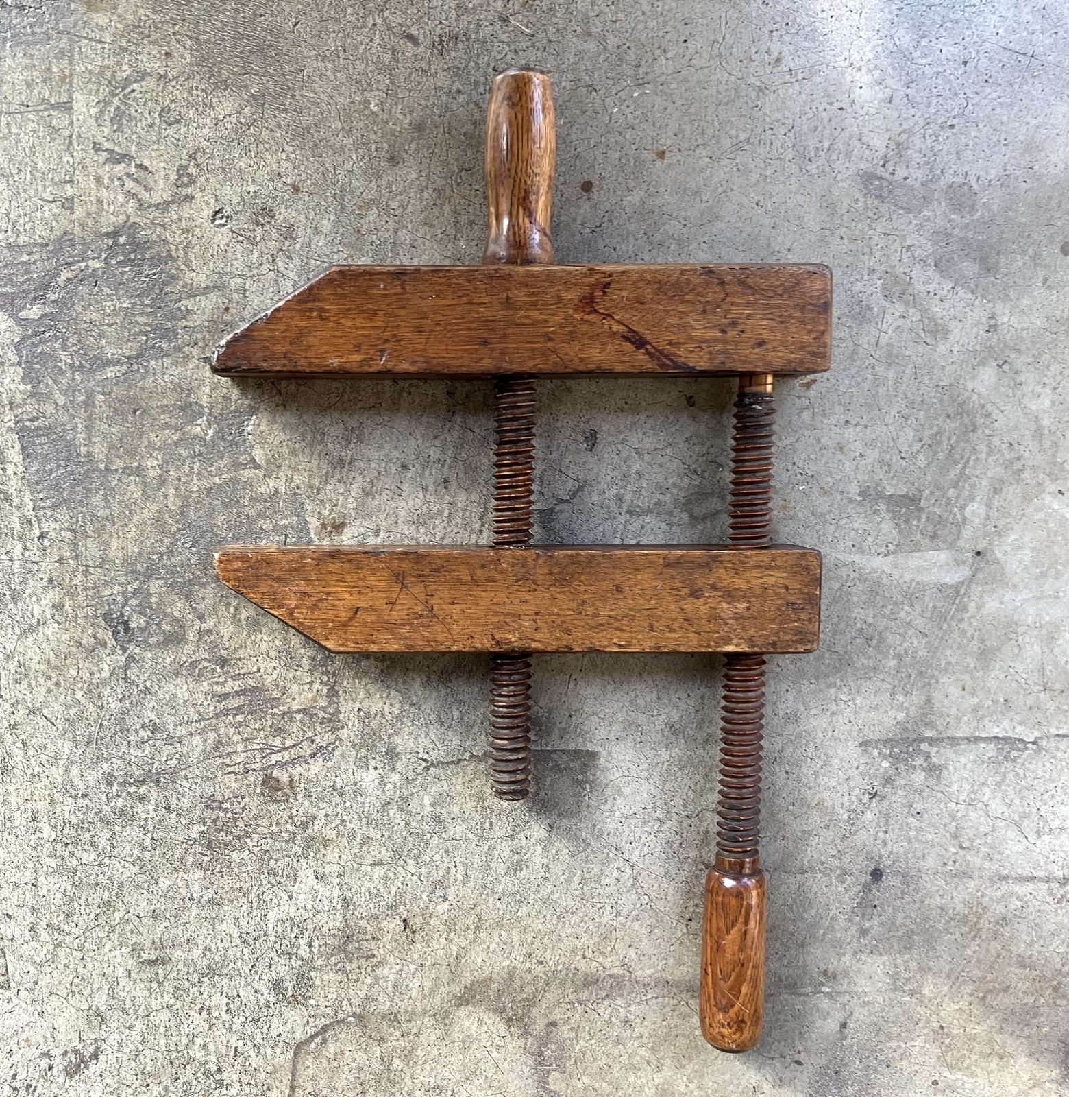 ANTIQUE R. BLISS MFG CO No.12 WOOD SCREW CLAMP PAWTUCKET RI 1800s CARPENTER TOOL