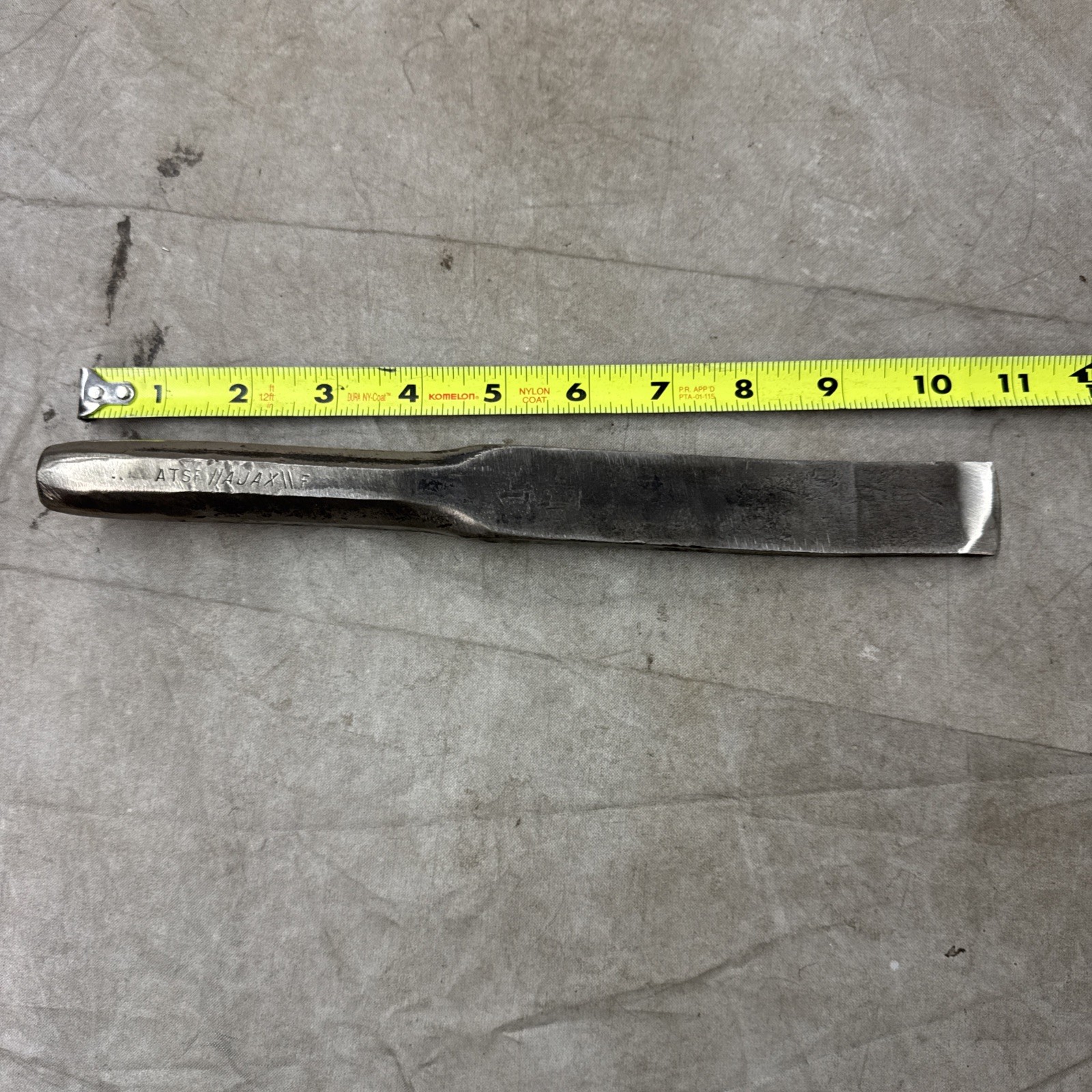 Vintage AT & SF 11” Long Hand Chisel Aitchison Topeka & Santa Fe Railway