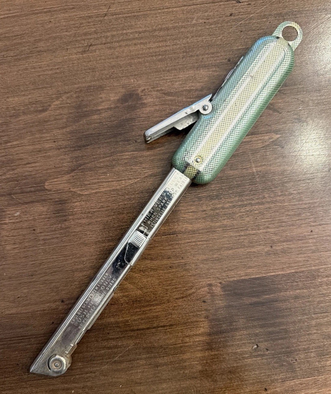 Vintage 1960s IMCO Coghlan’s Winnipeg Flint Striker Gas Lighter Austria WORKS