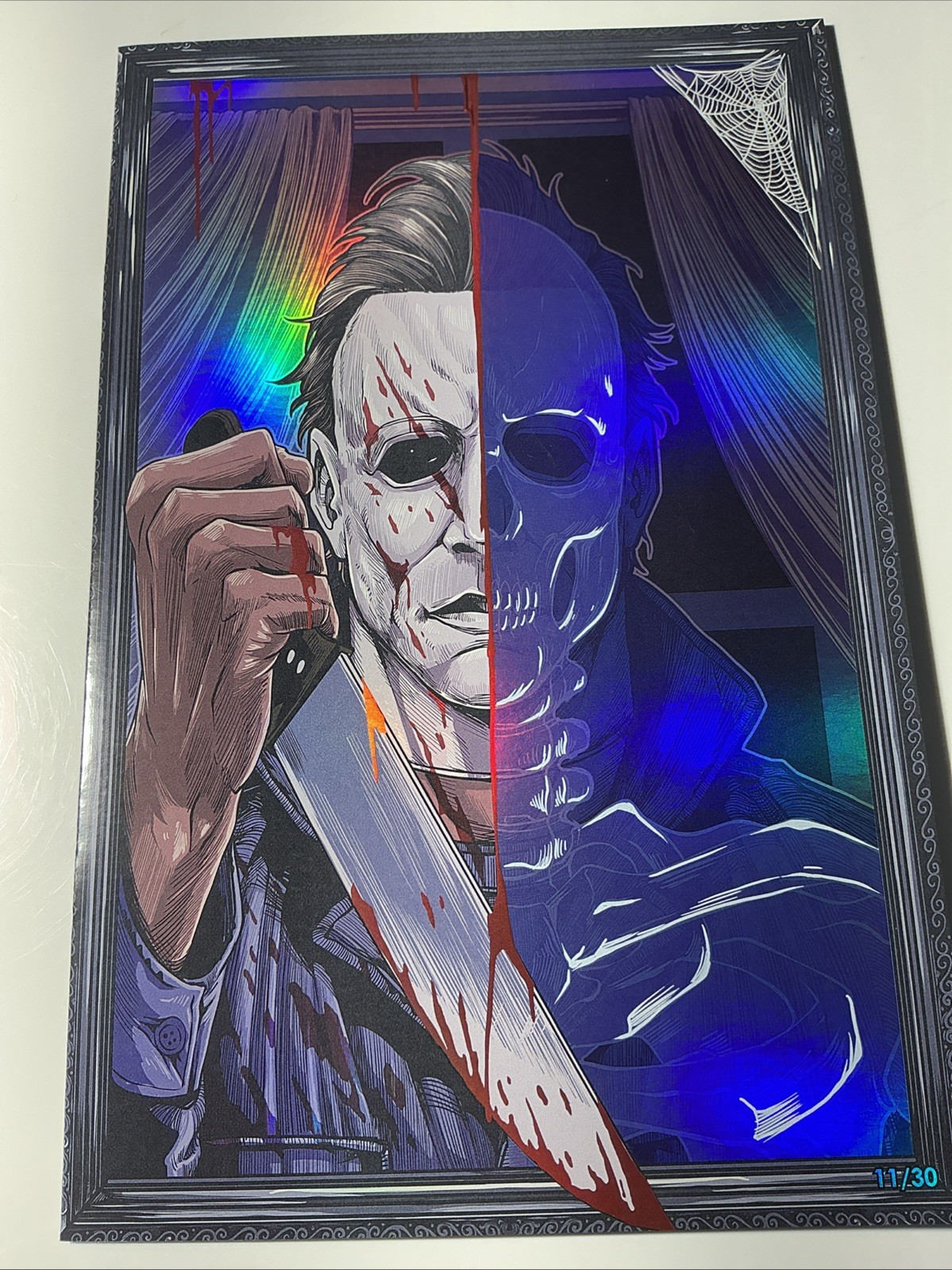 Kickstradomis NYCC 2025 9.4 NM Michael Myers 11/30 Spot Holofoil Comic Artbook