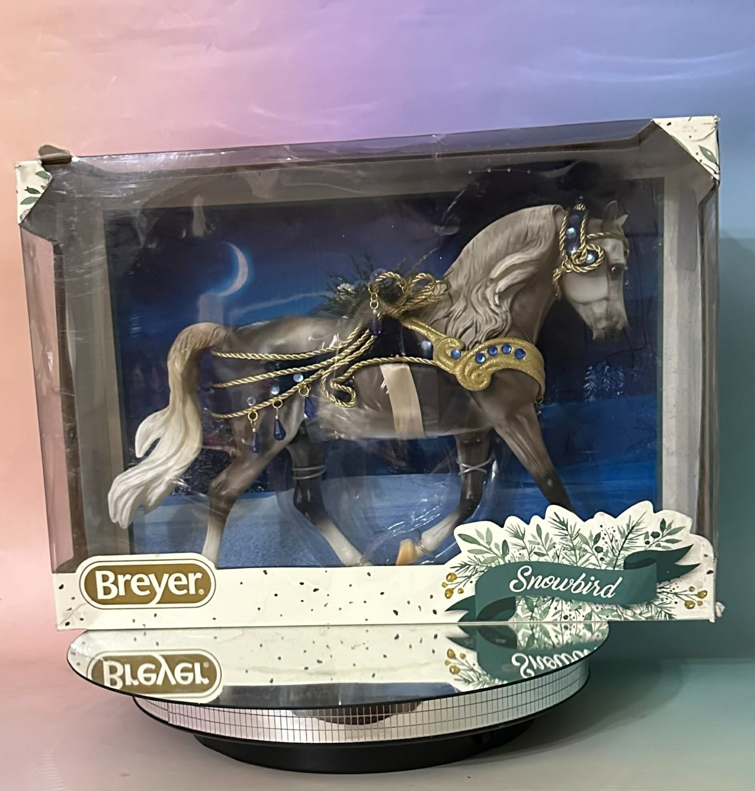 Snowbird Breyer Christmas Horse Slightly Damaged Box Horse Excellent