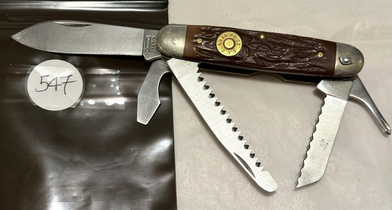 Camillus C-4 Folding Camp Knife Vintage