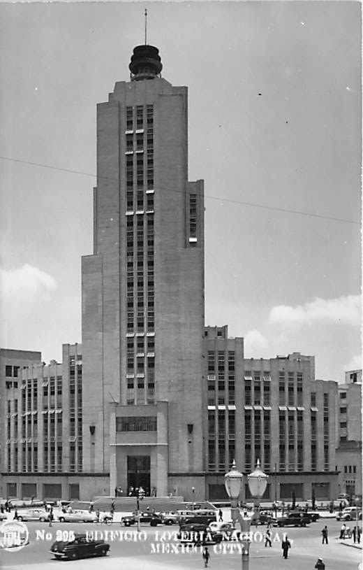 Postcard Mexico: RPPC Edificio Loteria Nacional, Mexico City Postcard Mexico: RPPC Edificio Loteria Nacional, Mexico City