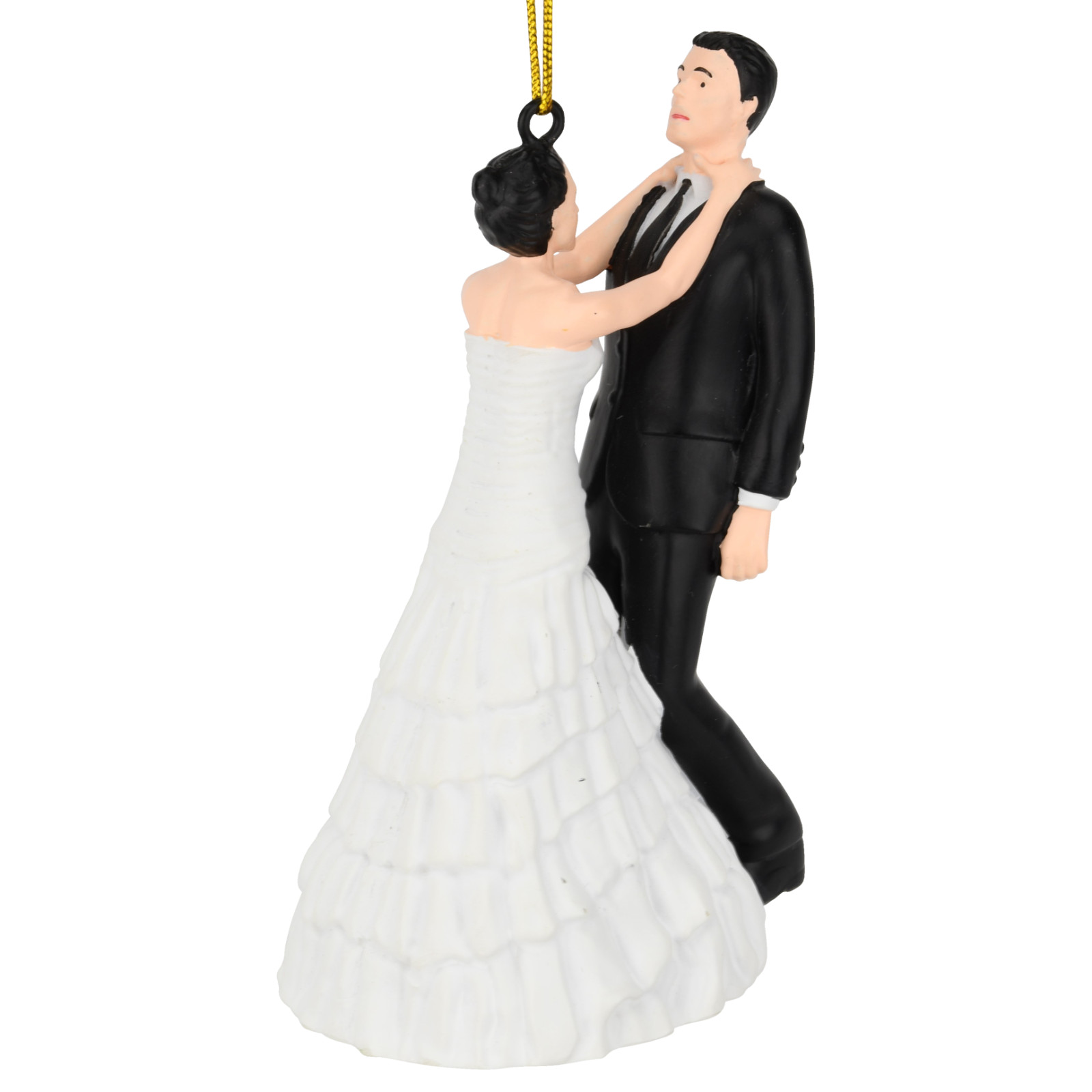 Tree Buddees Funny Bride & Groom Marriage Ornament Newlyweds Gift - Also Hilario