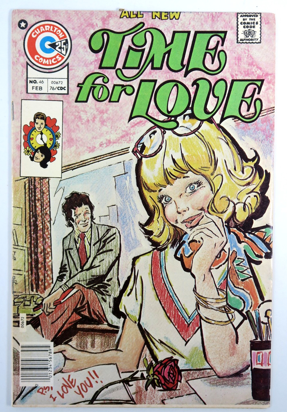 Carlton Comics - Time for Love - Volume 8  #46 February 1976 Near Fine